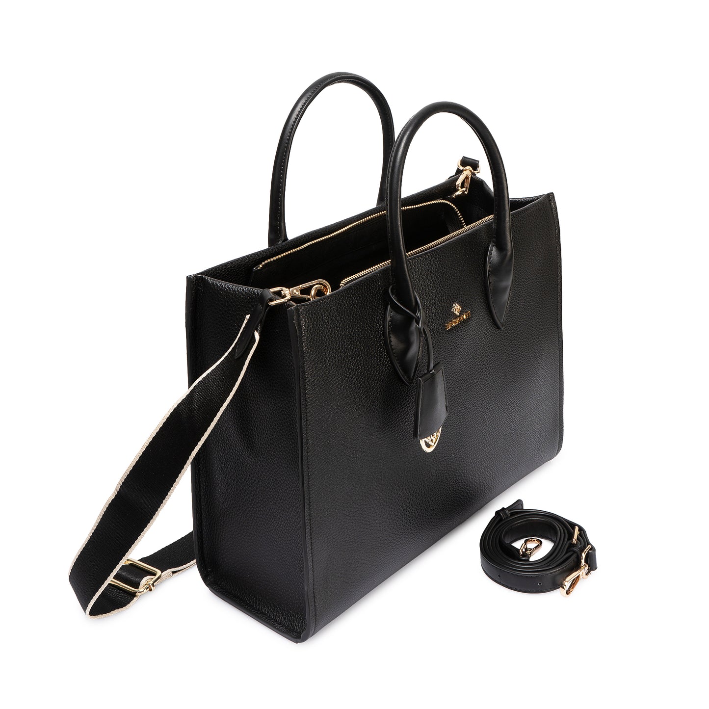 Cartera Satchel Bri-Cj2507 Negro Briganti