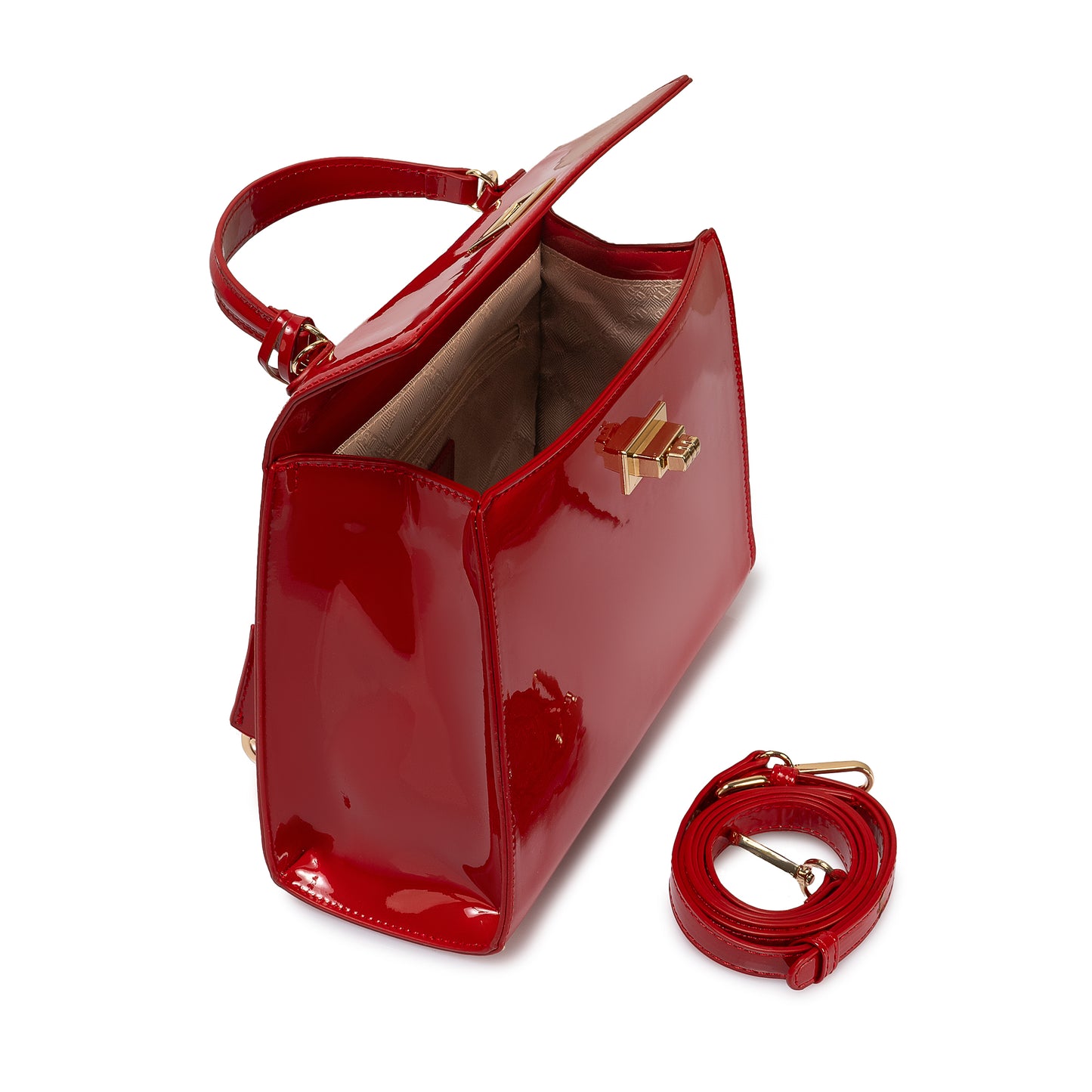 Cartera Satchel Bri-Cm2501 Rojo Briganti