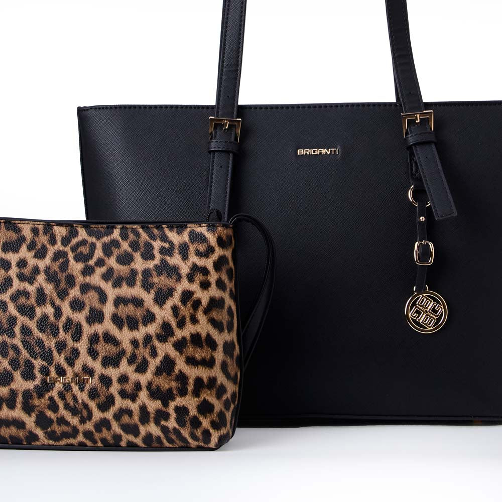 Cartera Tote Doble BRI-CJ2510 Negro Briganti