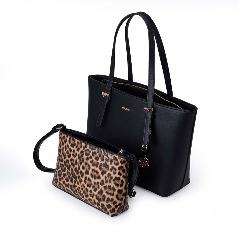 Cartera Tote Doble BRI-CJ2510 Negro Briganti