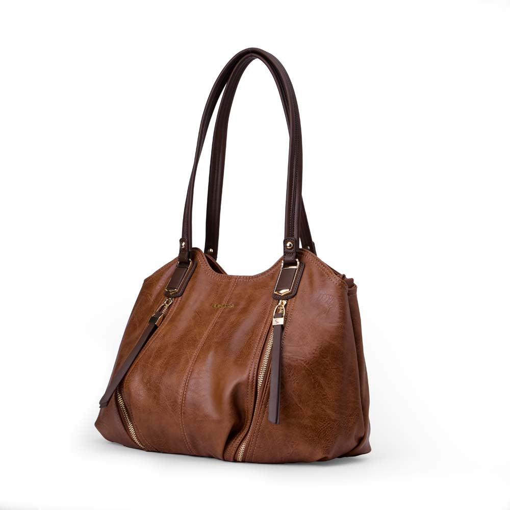 Cartera Hobo BRI-CJ2512 Marrón Briganti