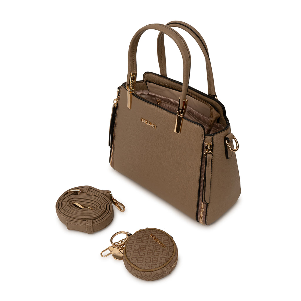 Cartera Briganti Satchel BRI-CS2506 Vison