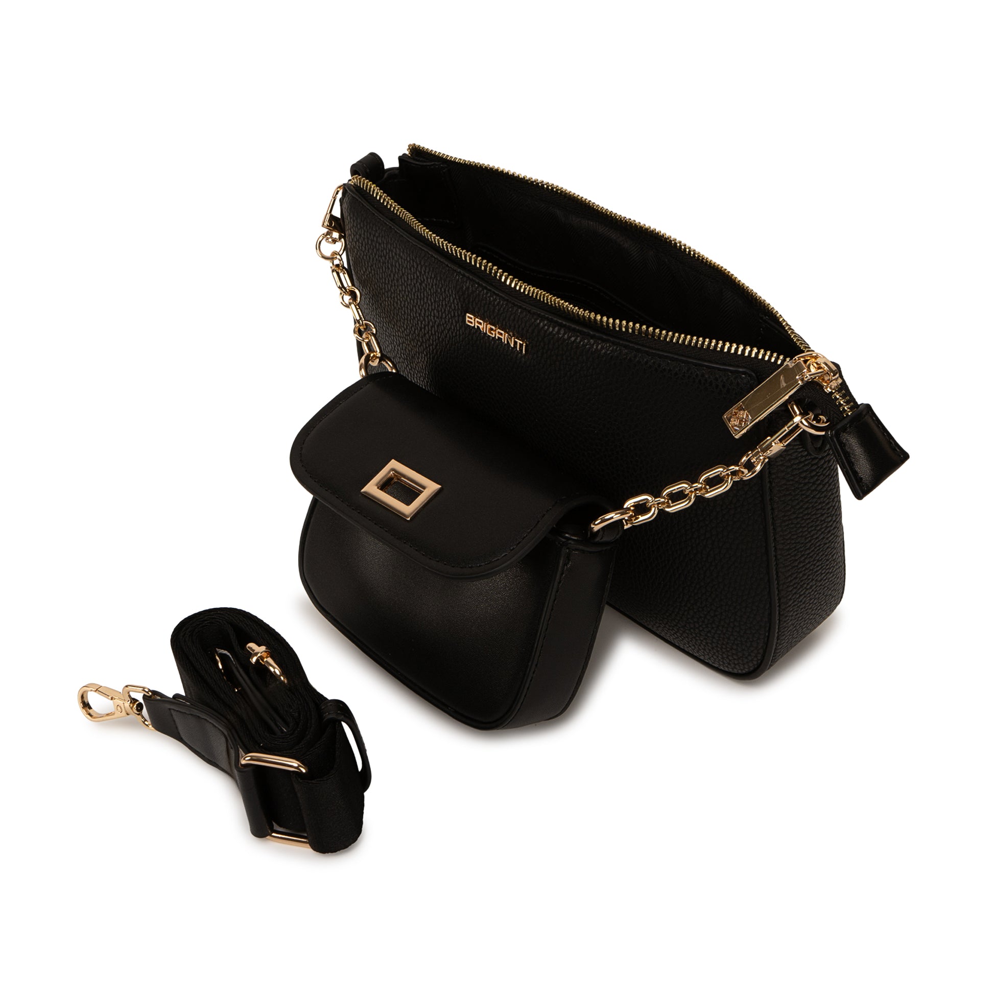 Morral Briganti Crossbody BRI-MO2608 Negro