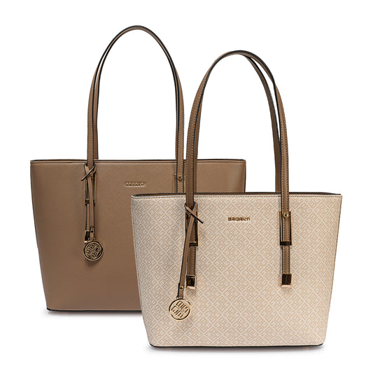 Cartera Tote Bri-Cj2501 Vison/Vain Briganti