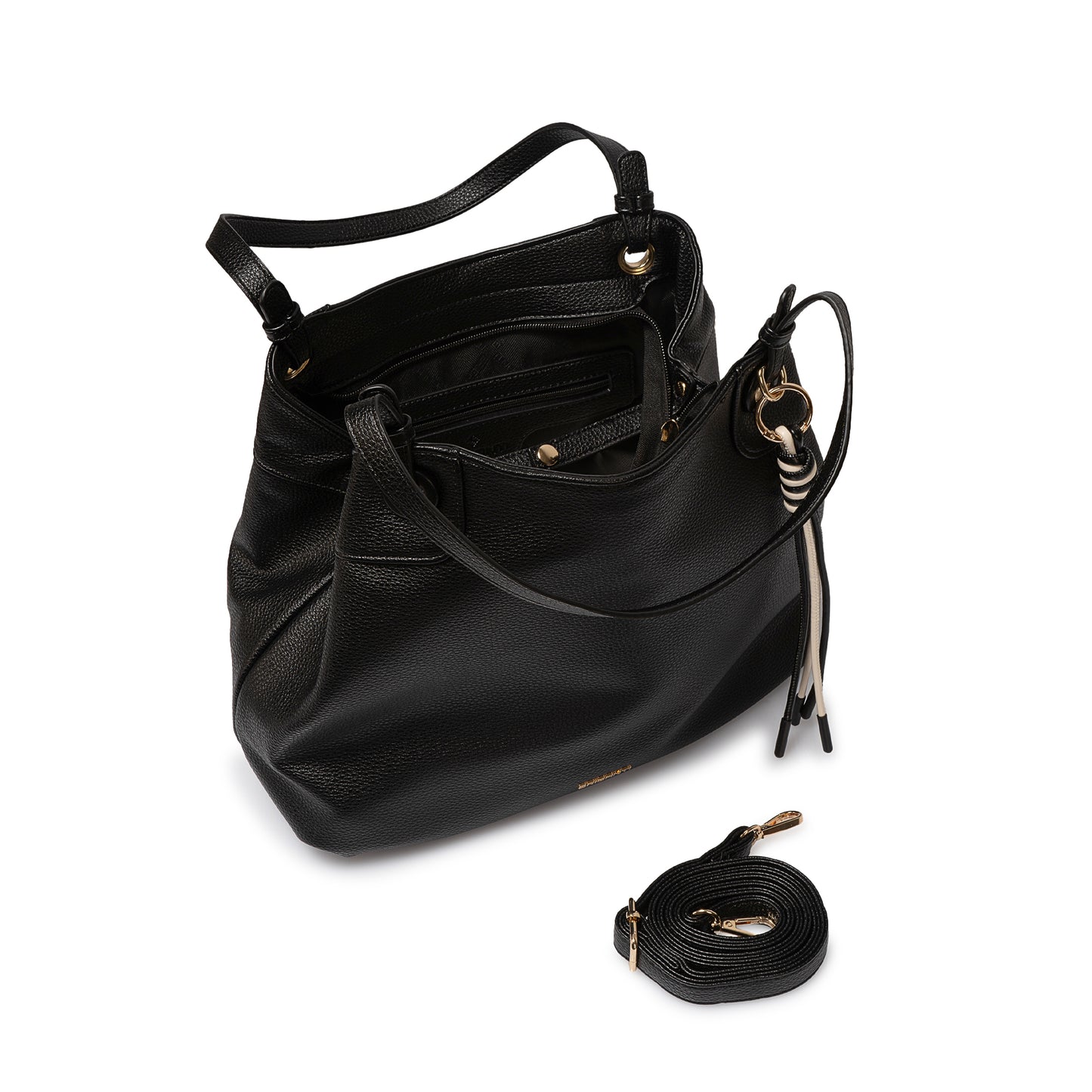 Cartera Hobo Bri-Cj2505 Negro Briganti