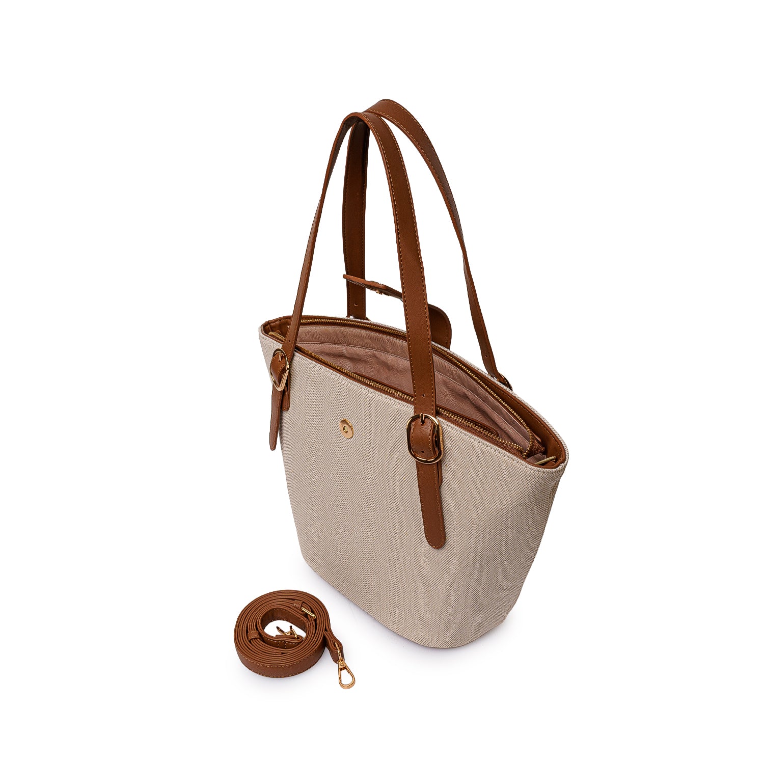 Cartera Briganti Tote BRI-CJ2601 Yute/Natural