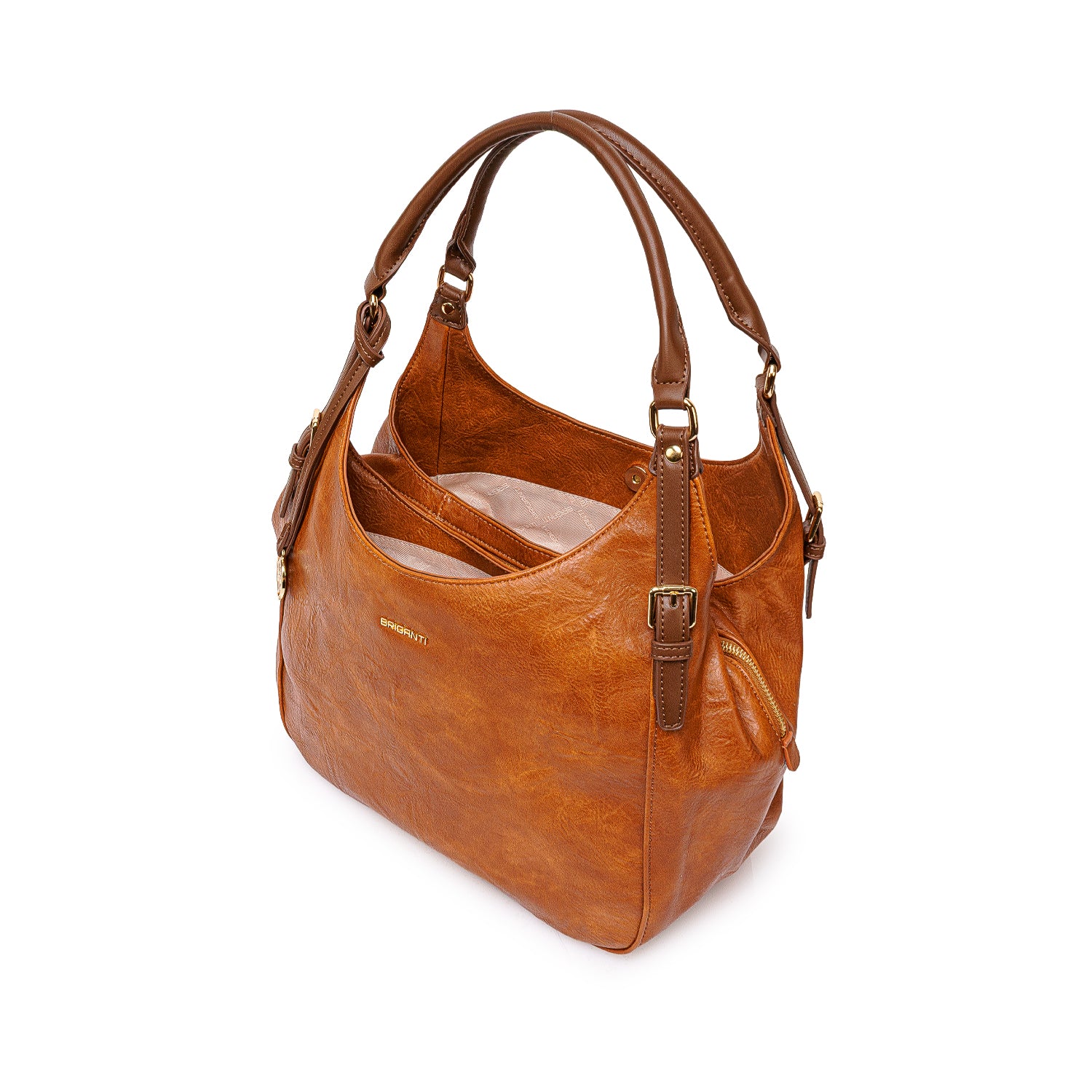 Cartera Briganti Hobo BRI-CJ2608 Marrón