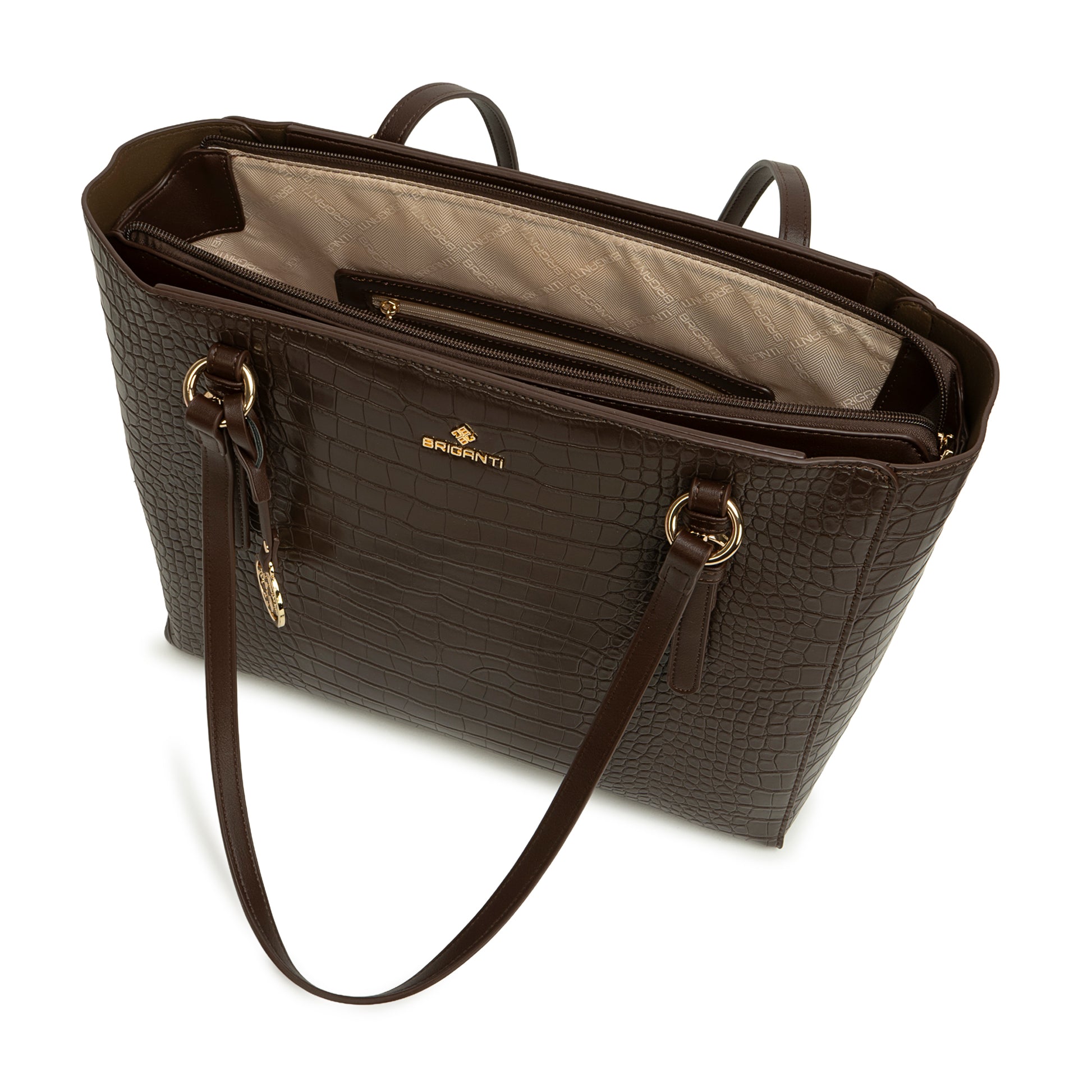 Cartera Briganti Tote BRI-CJ2622 Marron