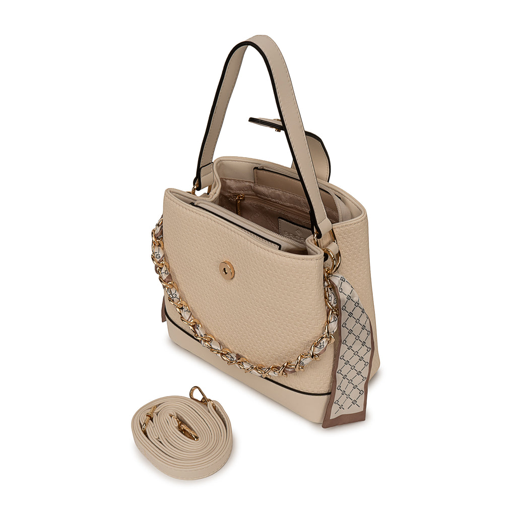 Cartera Briganti Satchel BRI-CM2508 Hueso