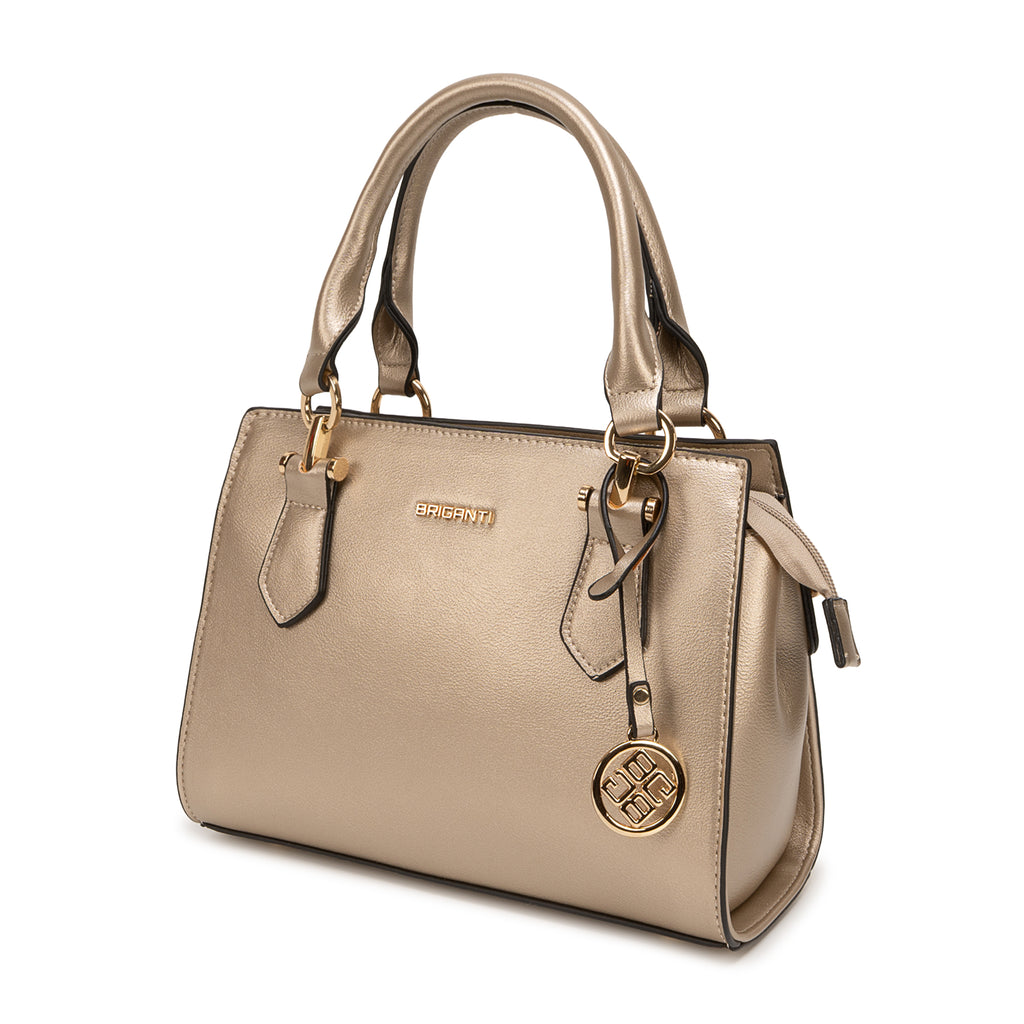 Cartera Briganti Satchel BRI-CM2611 Dorado