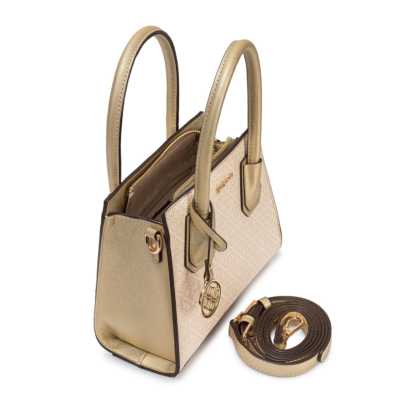Cartera Satchel Bri-Cm2503 Hueso Briganti