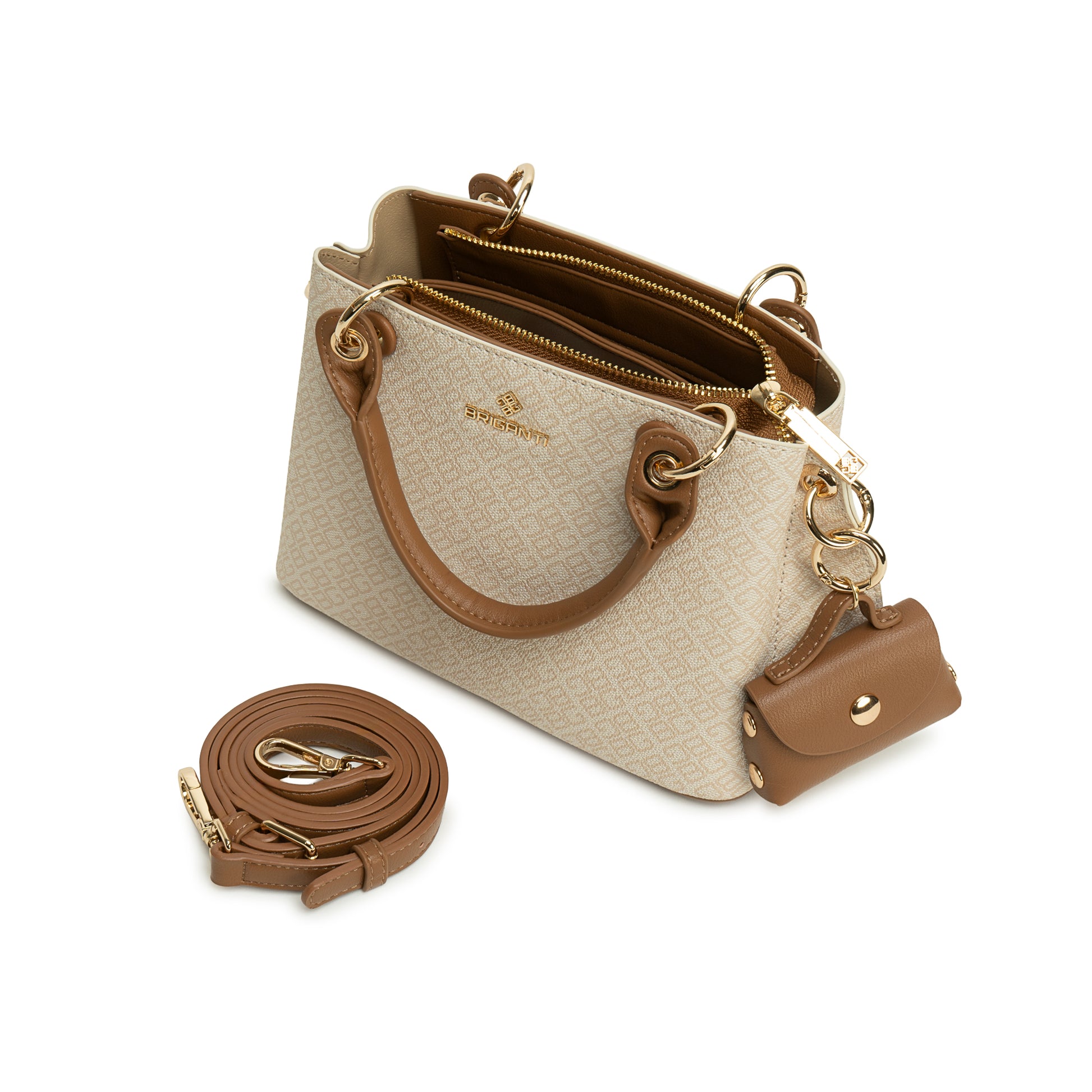 Cartera Briganti Satchel Bri-CM2504 Hues/Nat