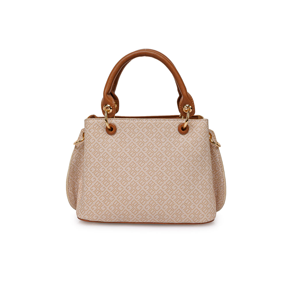 Cartera Briganti Satchel BRI-CM2504 Hueso/Mocca