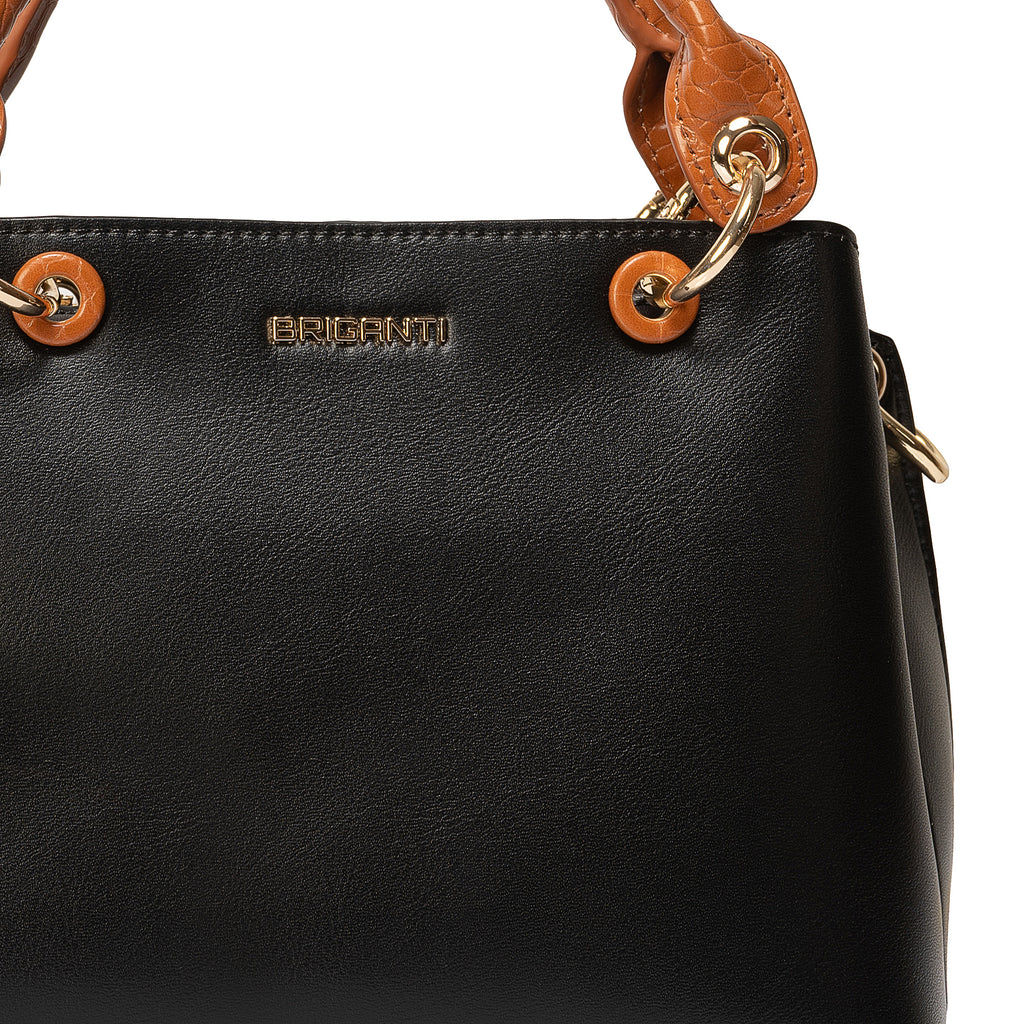 Cartera Briganti Satchel Bri-CM2504 Neg/Nar