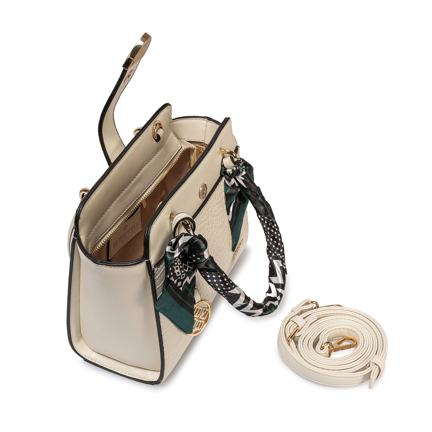 Cartera Satchel Bri-Cm2505 Hueso Briganti