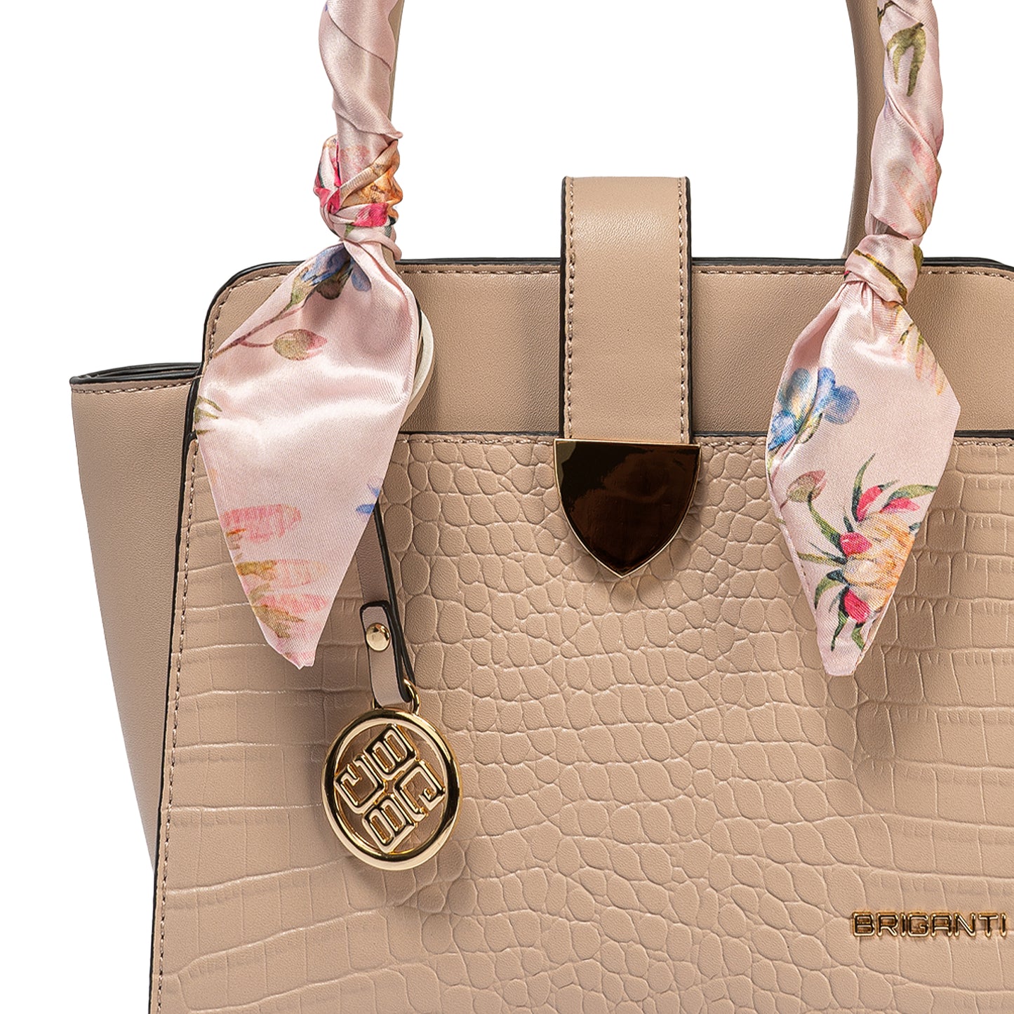 Cartera Satchel Bri-Cm2505 Palo/Rosa Briganti