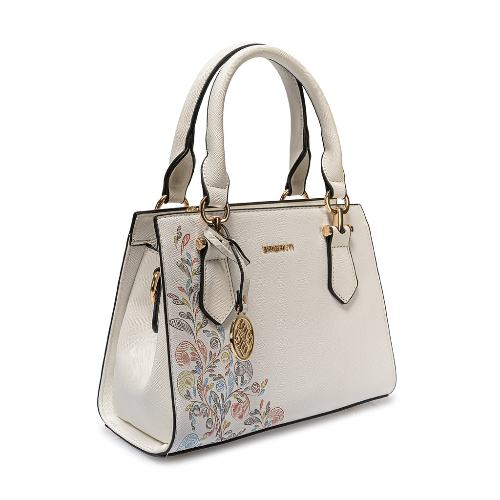 Cartera Briganti Satchel Bri-CM2506 Blanco