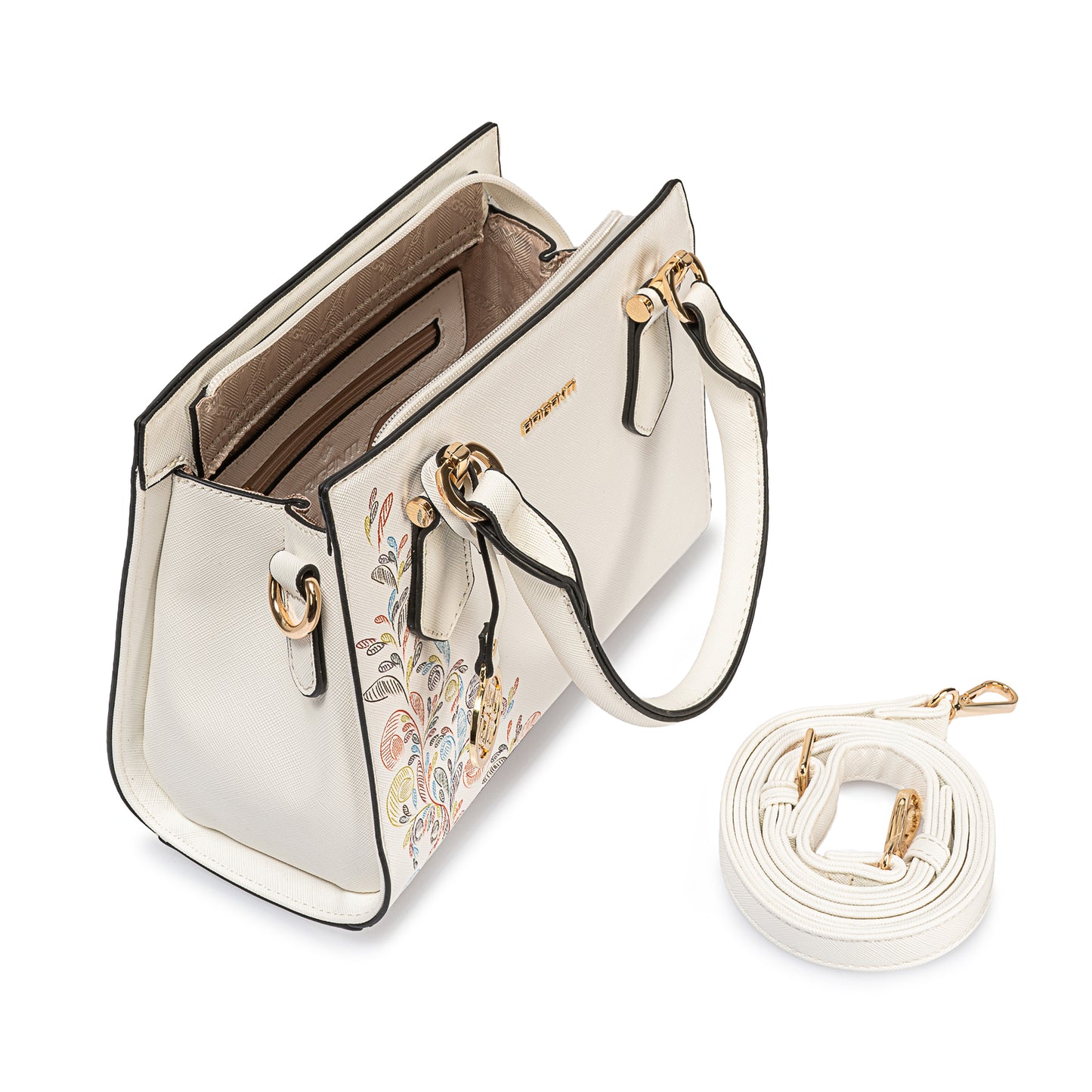 Cartera Satchel Bri-Cm2506 Blanco Briganti