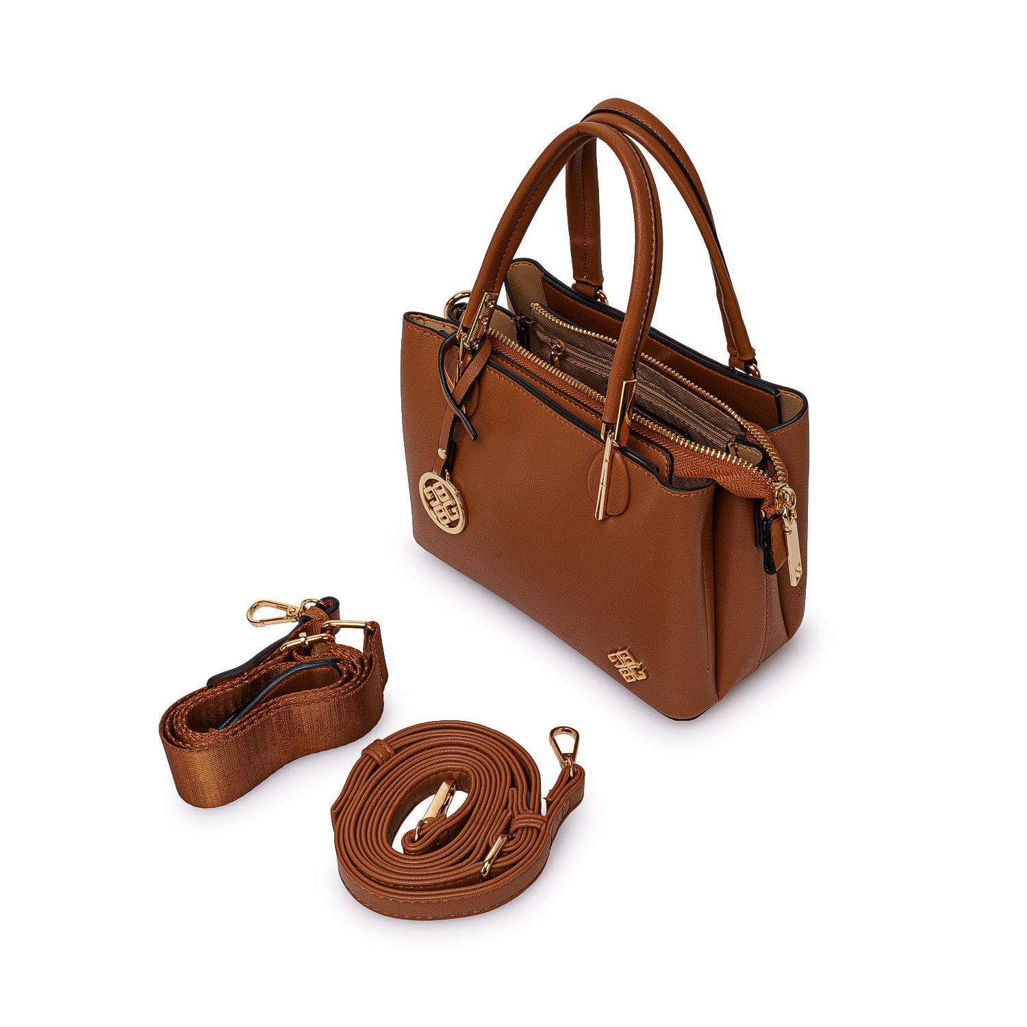 Cartera Briganti Satchel BRI-CM2601 Mocca