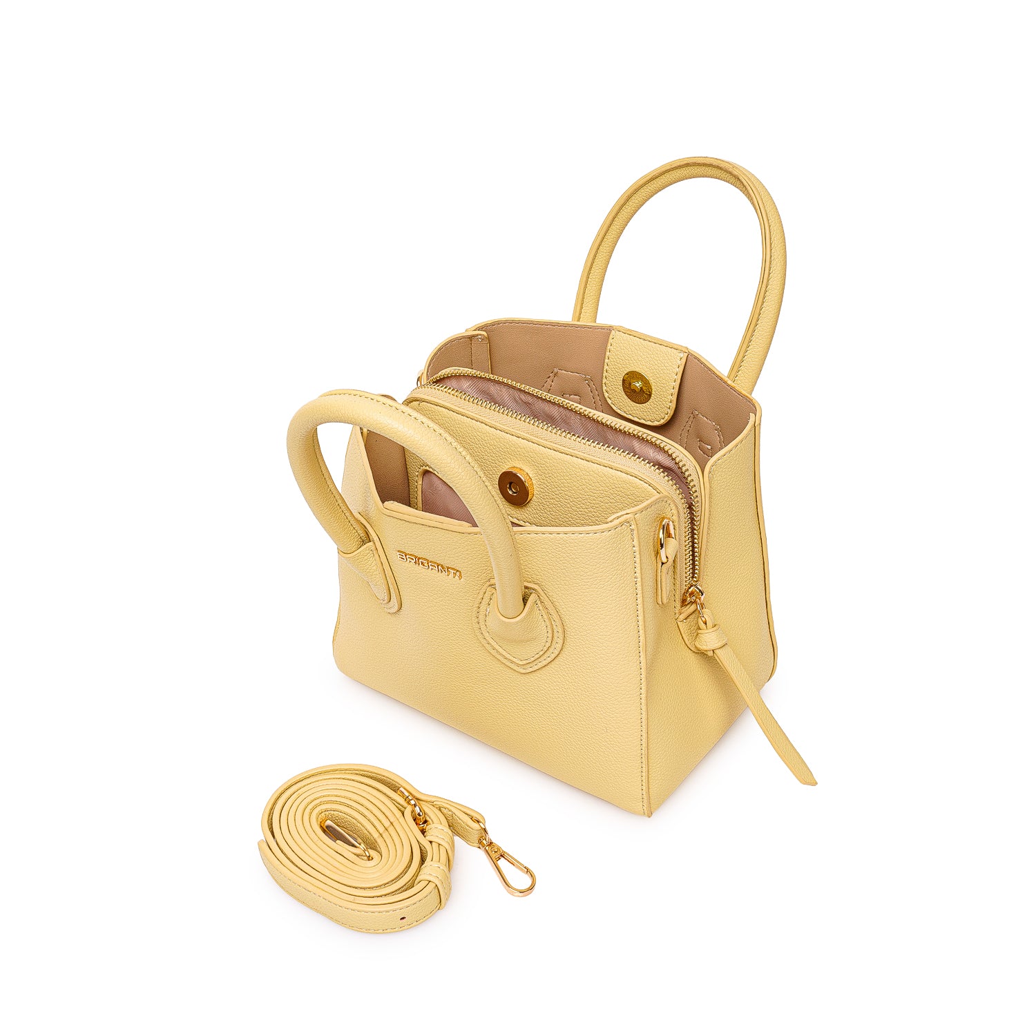 Cartera Briganti Satchel BRI-CM2602 Mantequilla