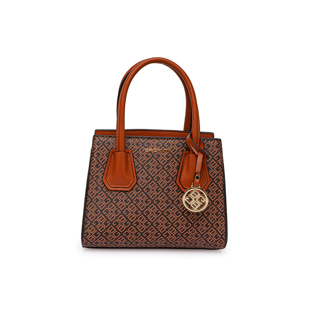 Cartera Briganti Satchel BRI-CM2604 Marrón/Natural