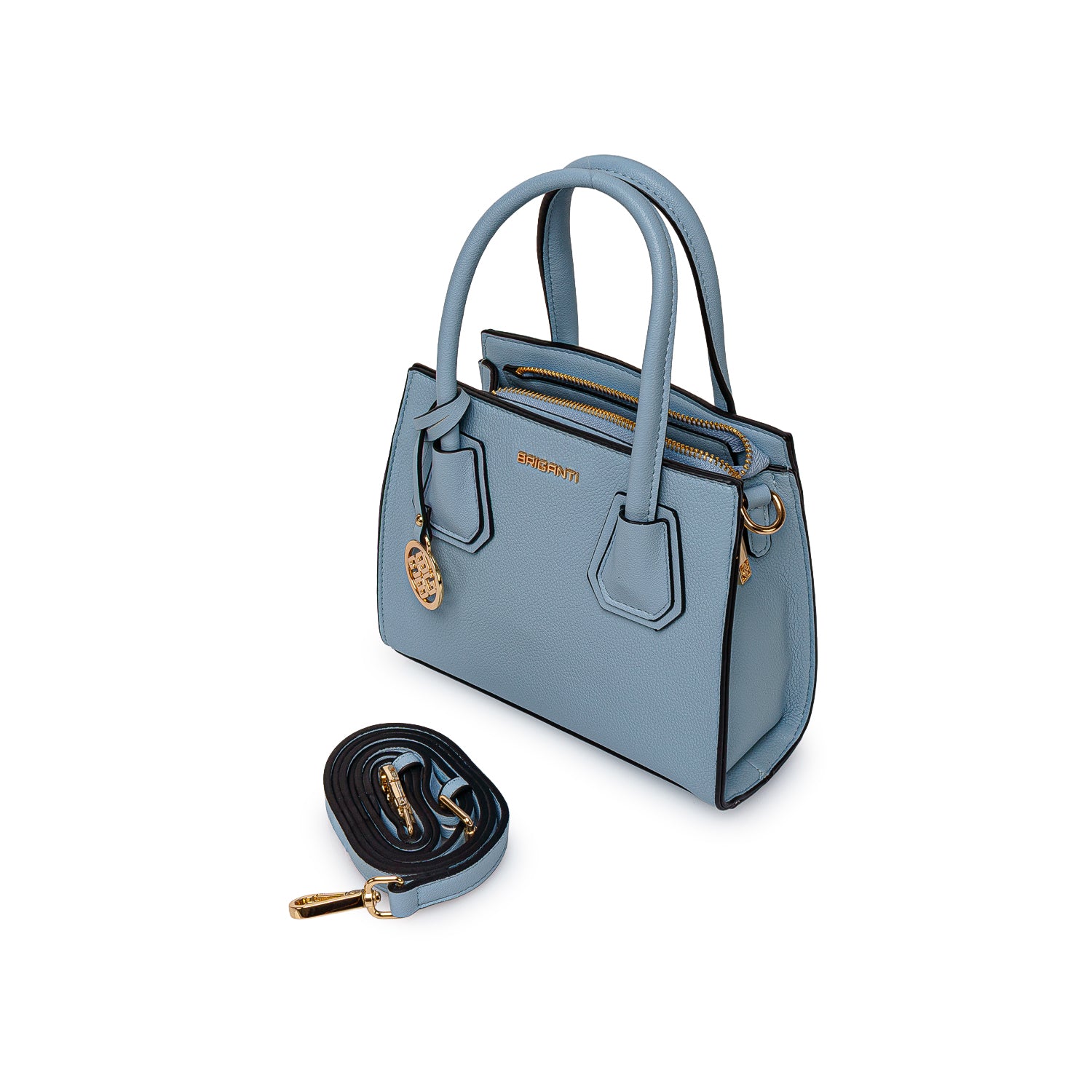 Cartera Briganti Satchel BRI-CM2605 Celeste