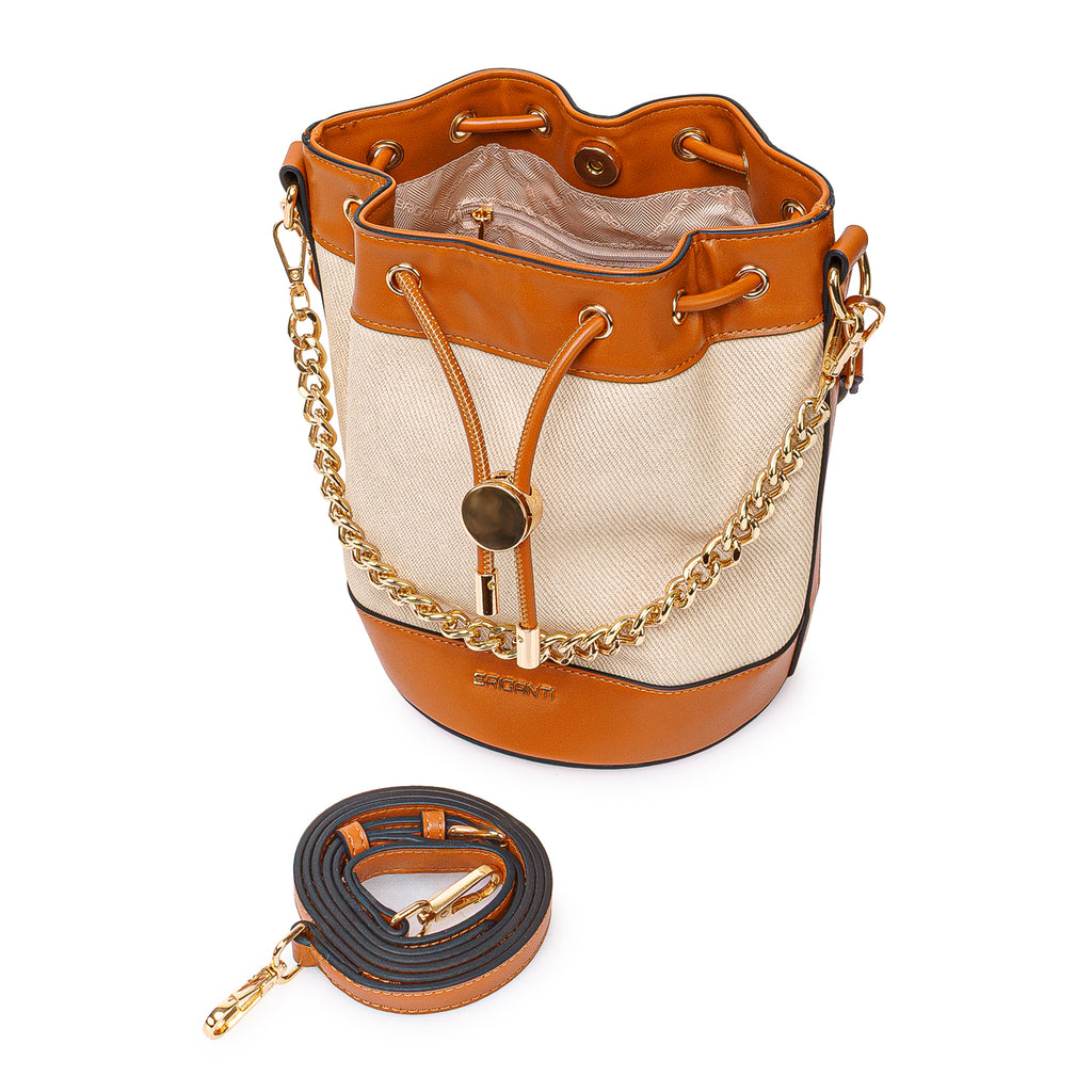 Cartera Briganti Satchel BRI-CM2606 Hueso/Natural