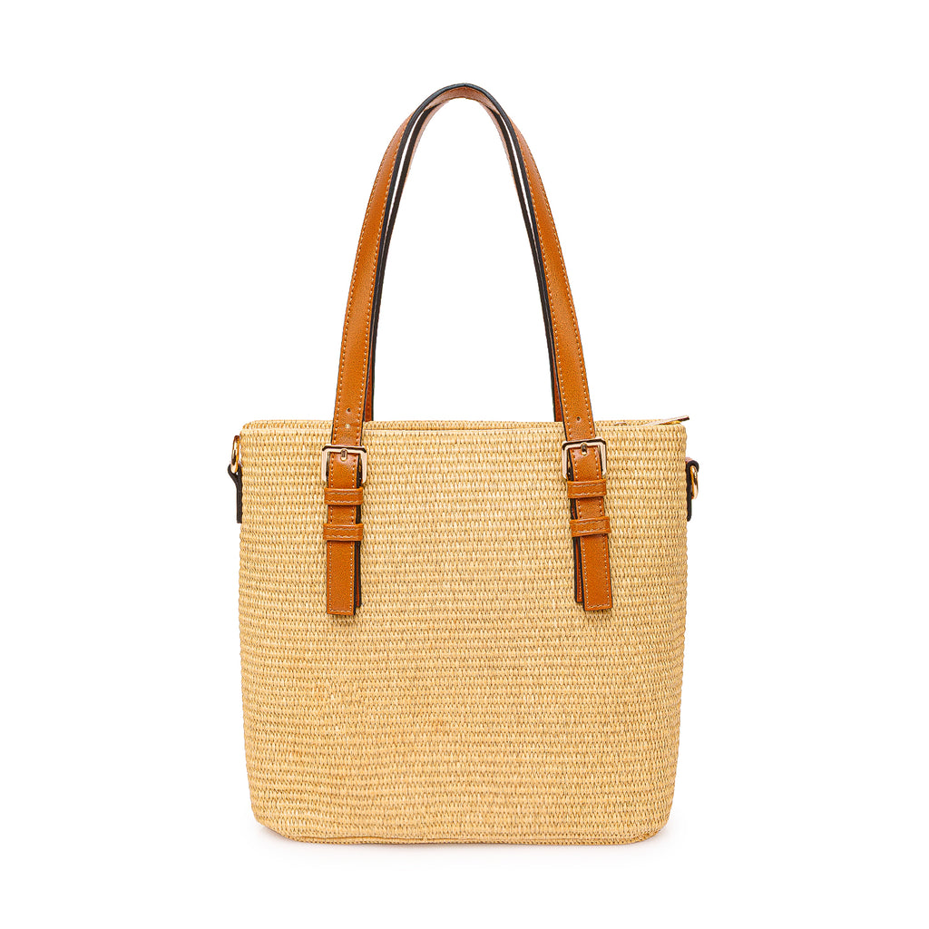 Cartera Briganti Satchel BRI-CM2607 Rafia/Natural