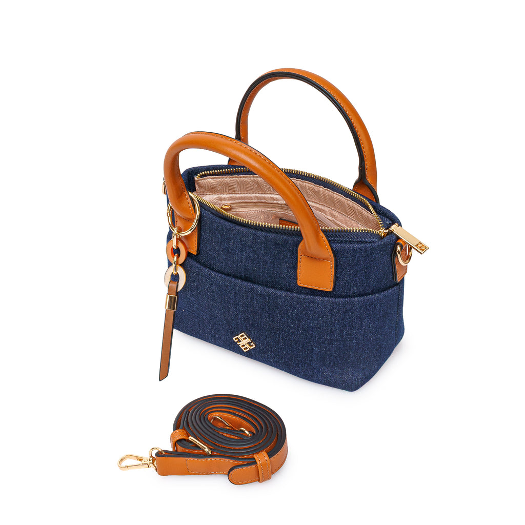 Cartera Briganti Satchel BRI-CM2609 Denim