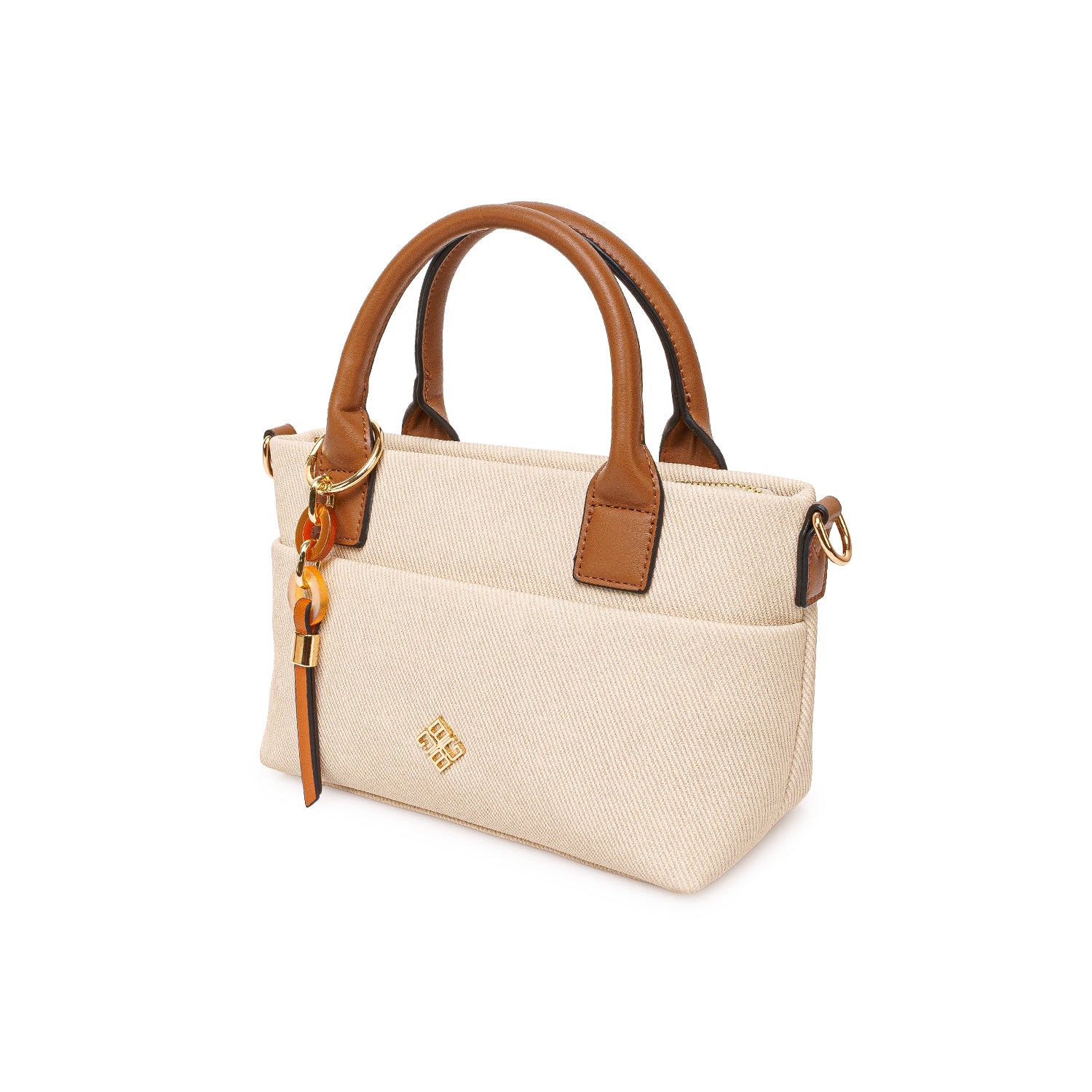 Cartera Briganti Satchel BRI-CM2609 Yute/Natural
