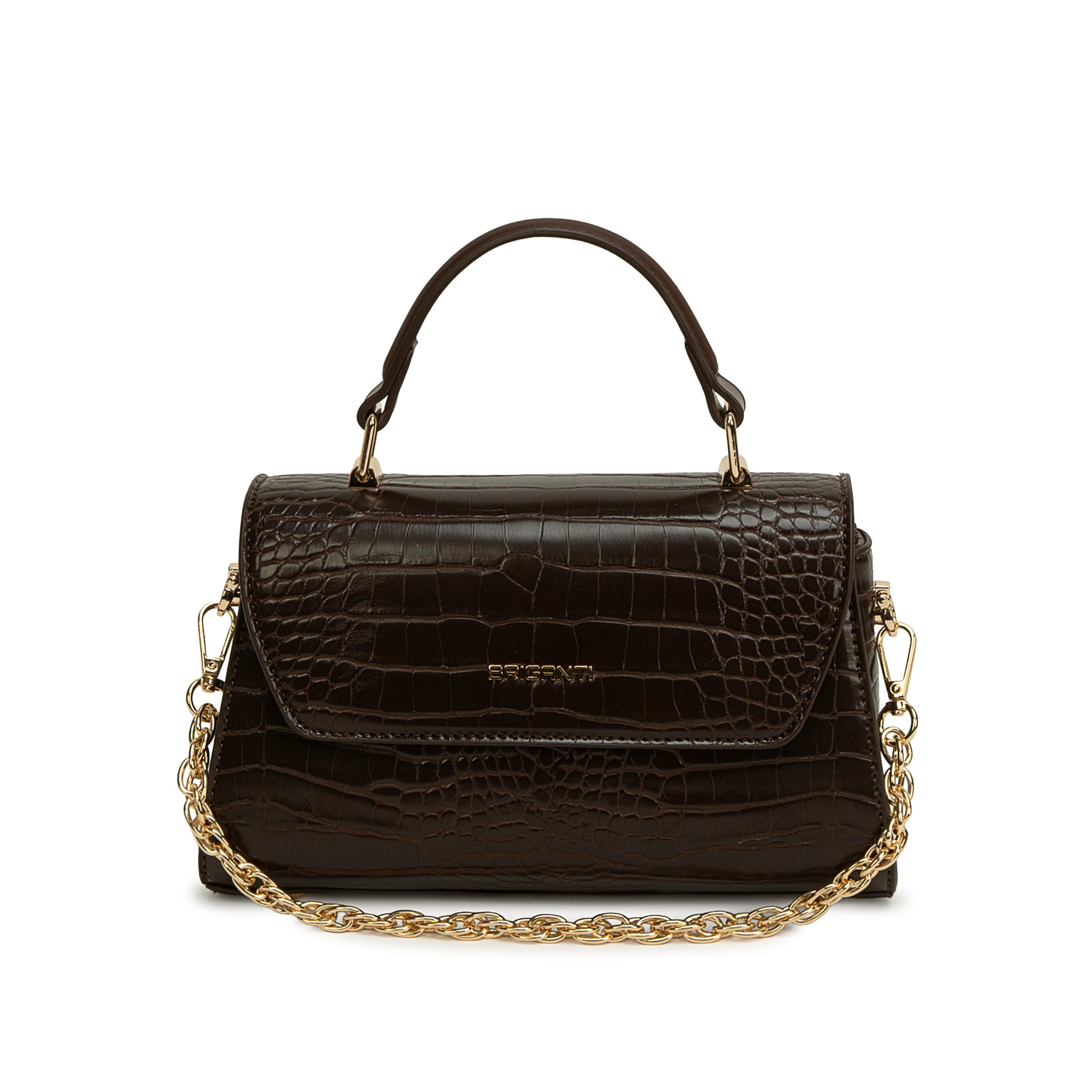 Cartera Briganti Mini Satchel BRI-CM2623 Marron