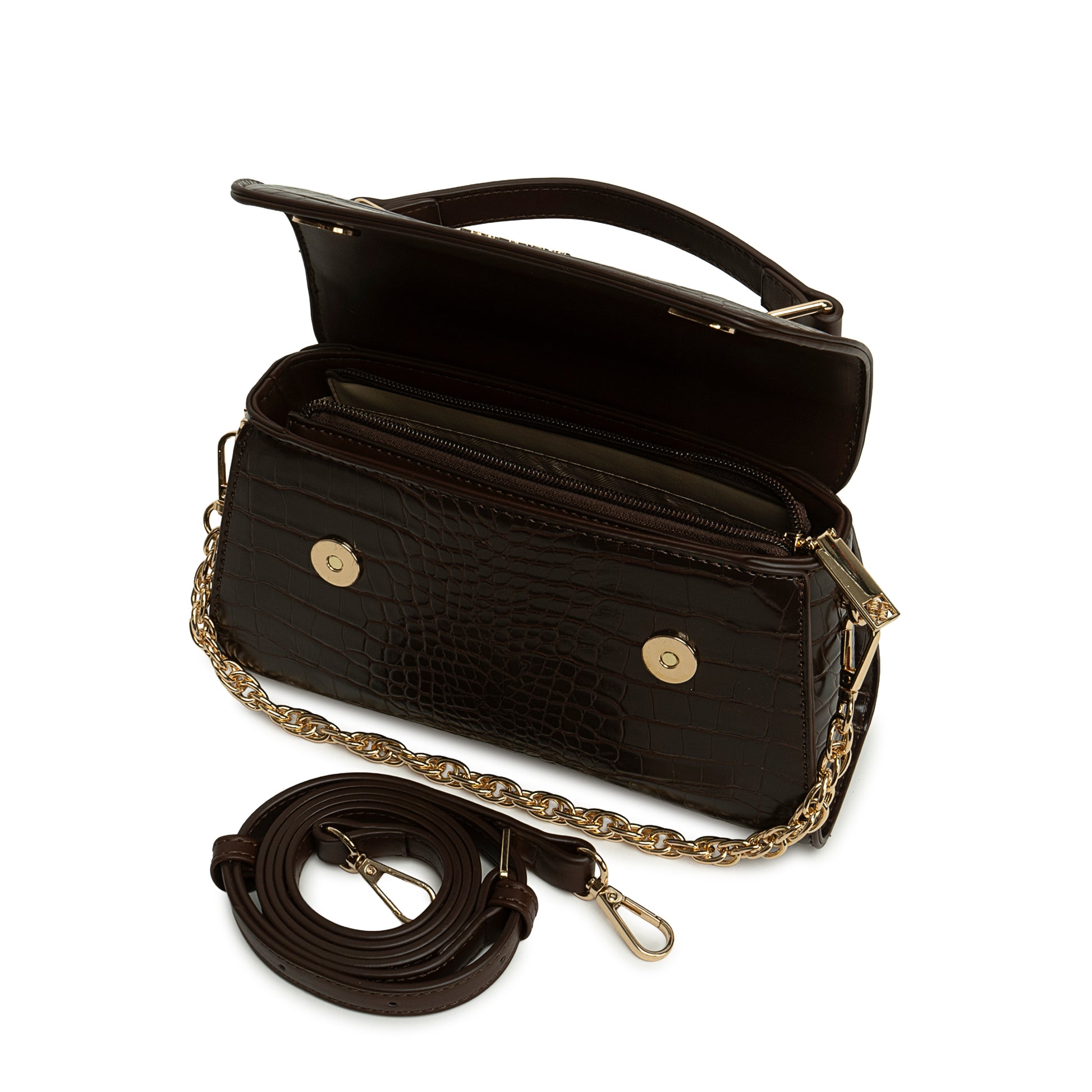 Cartera Briganti Mini Satchel BRI-CM2623 Marron
