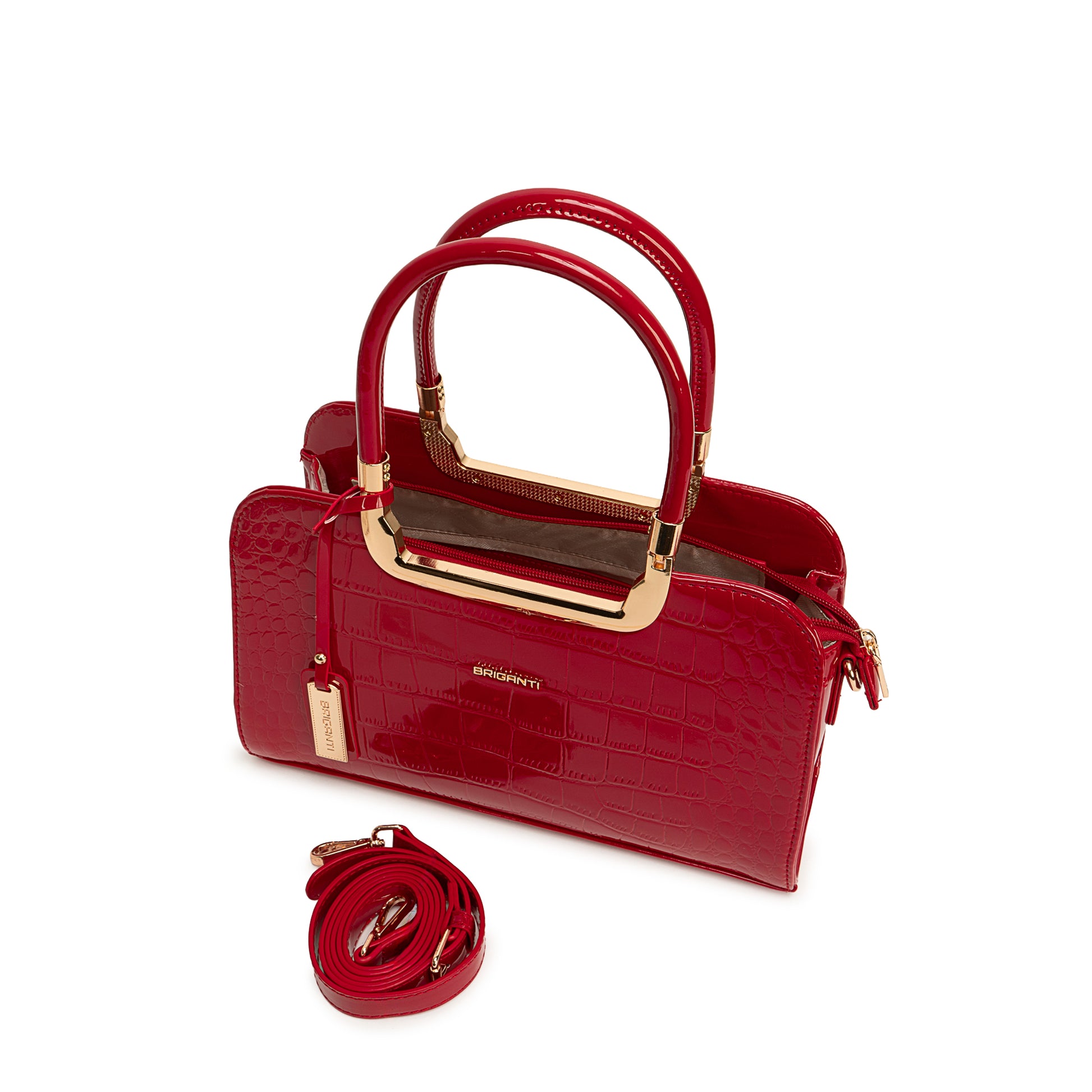 Cartera Briganti Satchel BRI-CM2624 Rojo