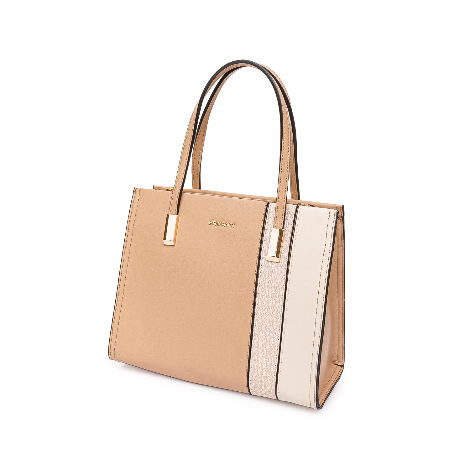 Cartera Briganti Satchel BRI-CS2501 Beige/Hueso