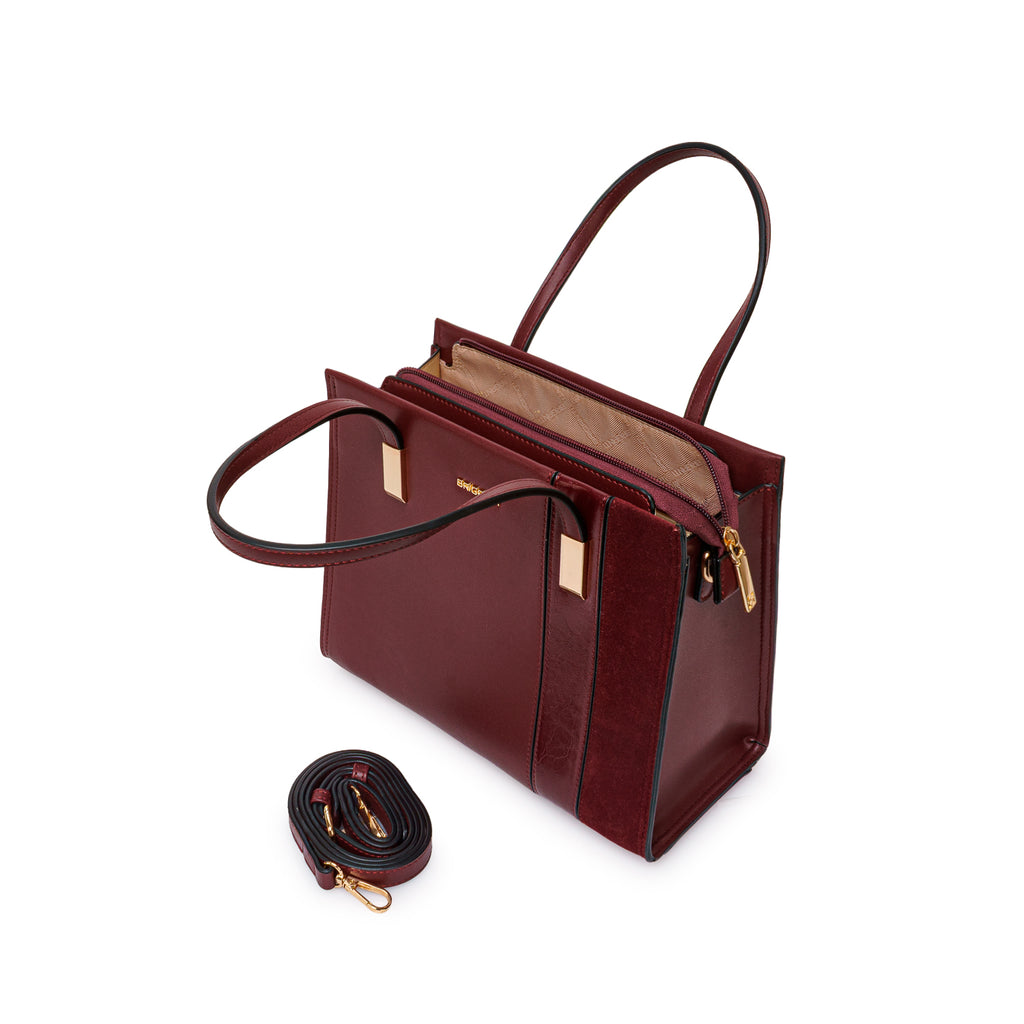 Cartera Briganti Satchel BRI-CS2501 Cherry