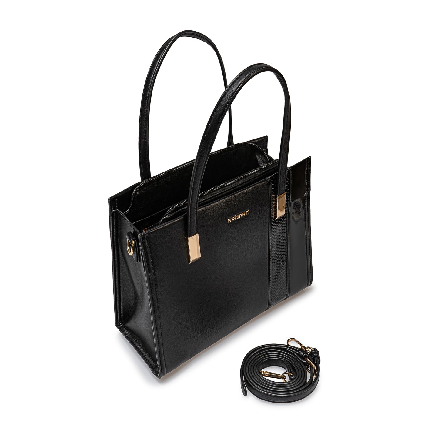 Cartera Satchel Bri-Cs2501 Negro Briganti
