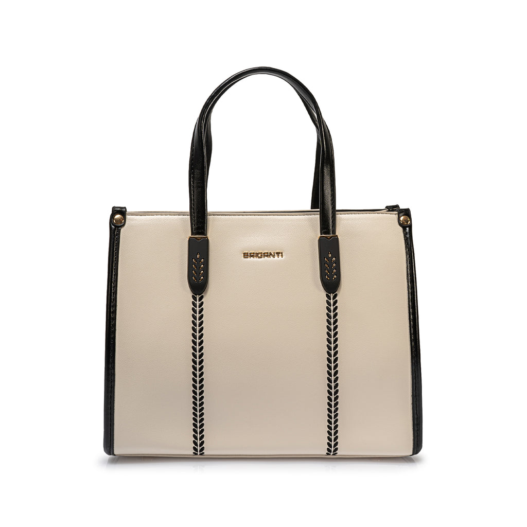 Cartera Briganti Satchel Bri-CS2502 Hues/Neg