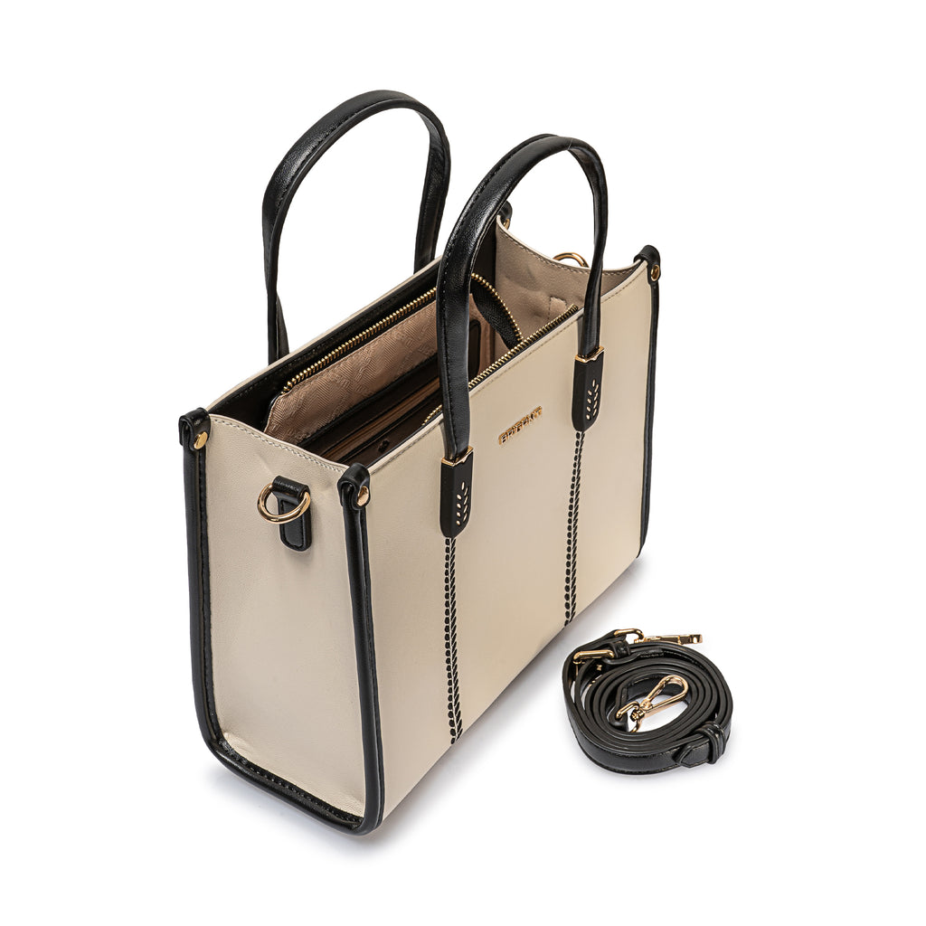 Cartera Briganti Satchel Bri-CS2502 Hues/Neg