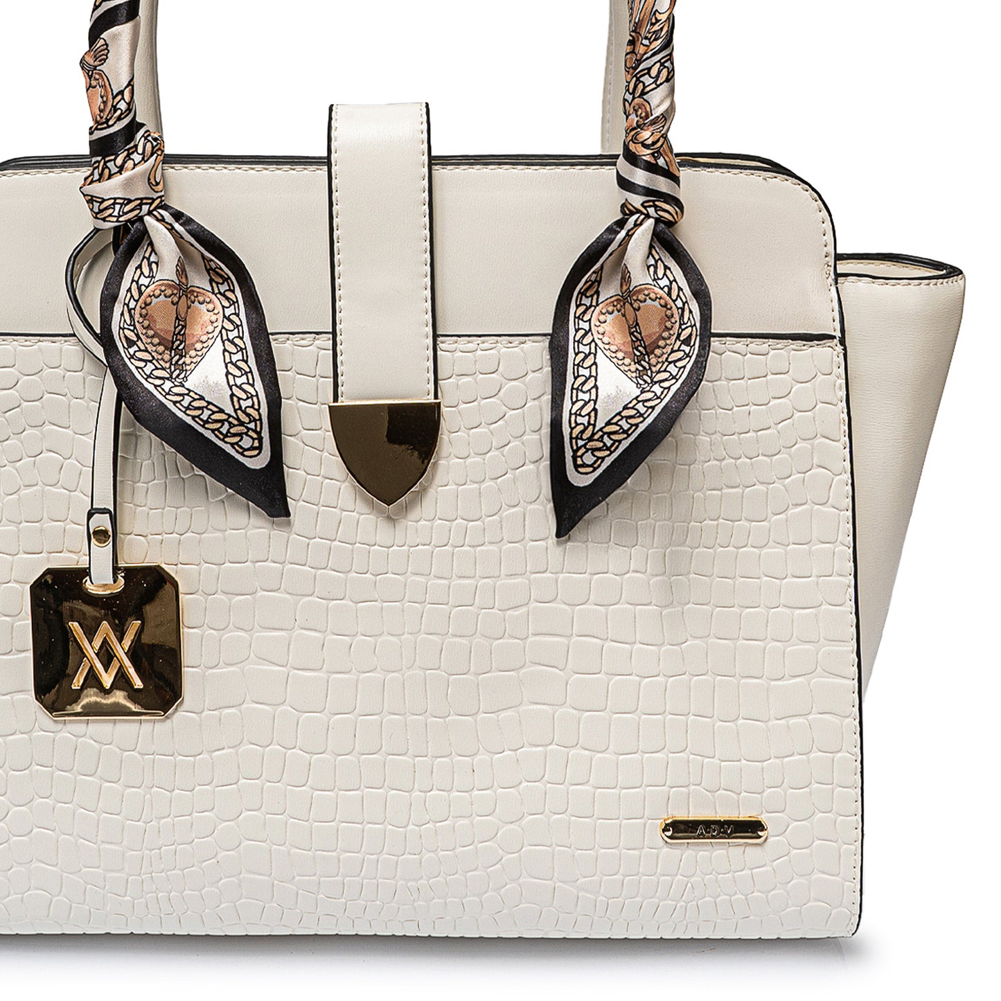 Cartera Satchel Bri-Cs2505 Blanco Ann D Vian