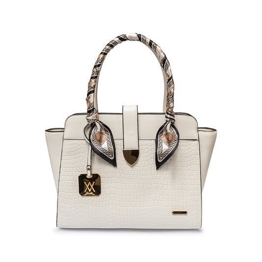 Cartera Satchel Bri-Cs2505 Blanco Ann D Vian