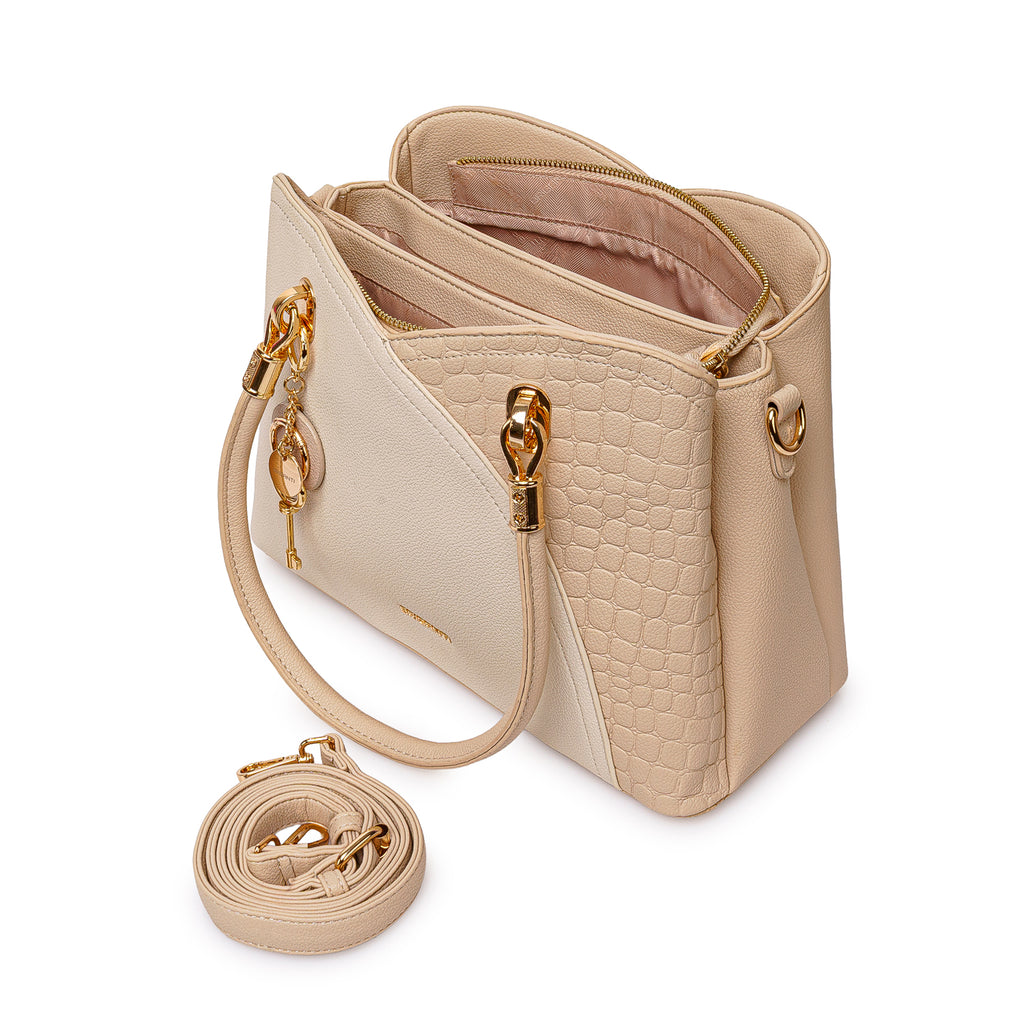 Morral Briganti Satchel BRI-CS2510 Hueso/Pele