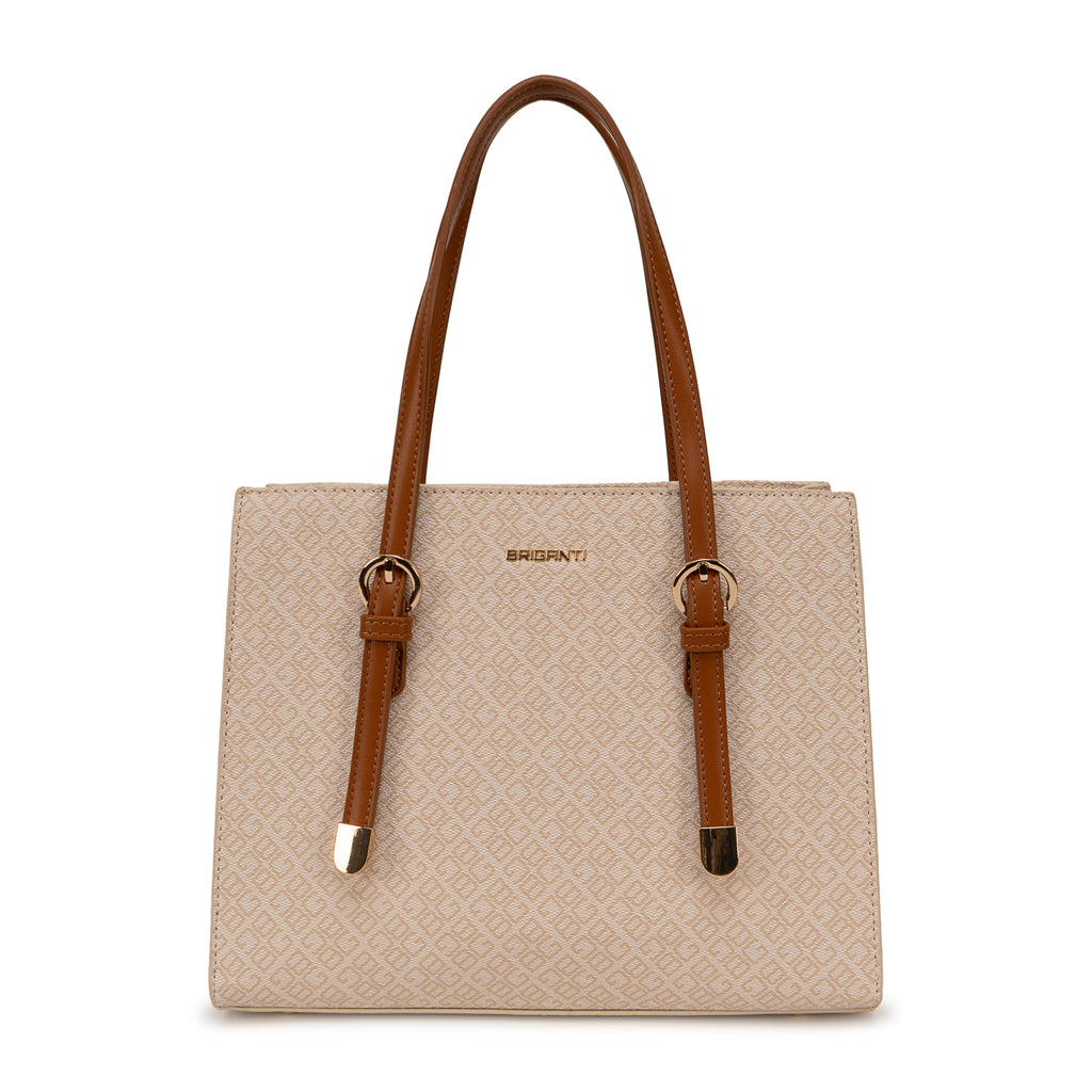 Cartera Briganti Satchel BRI-CS2601 Hueso/Natural