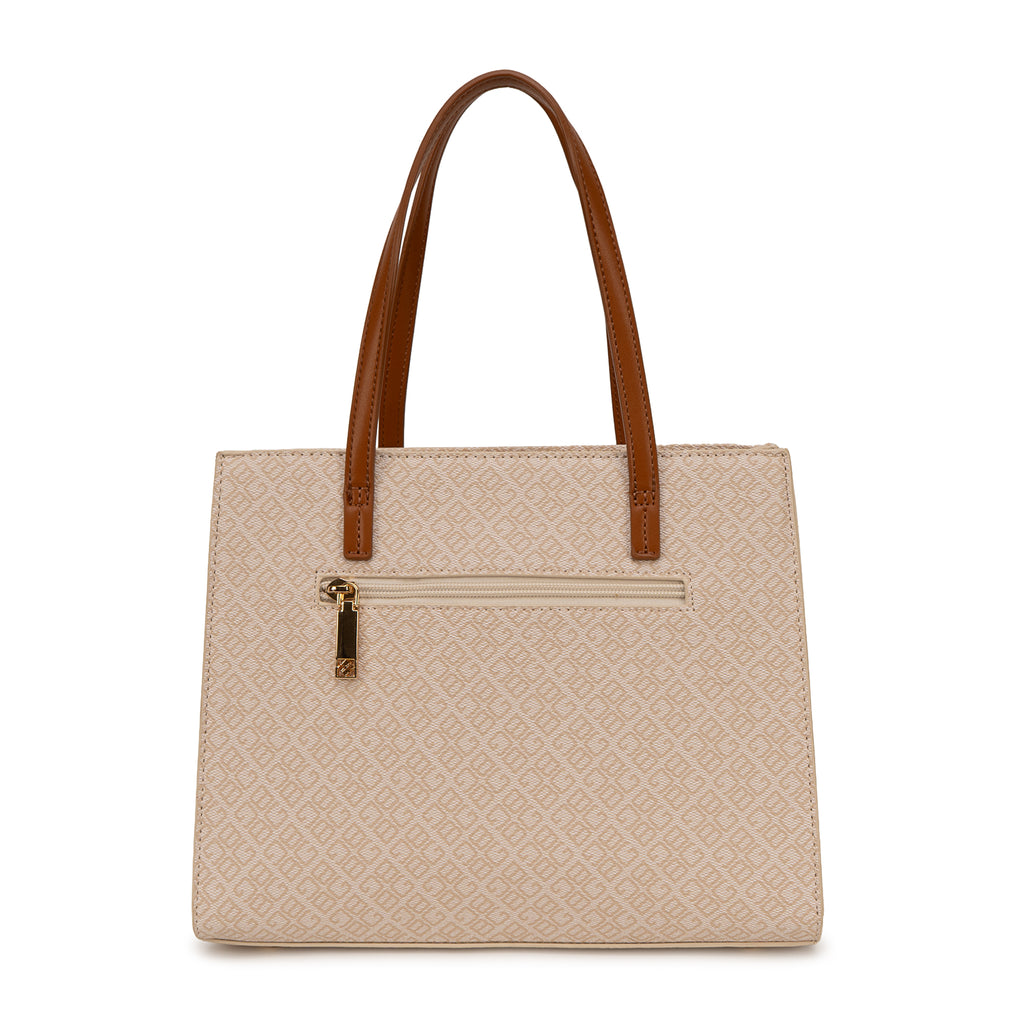 Cartera Briganti Satchel BRI-CS2601 Hueso/Natural