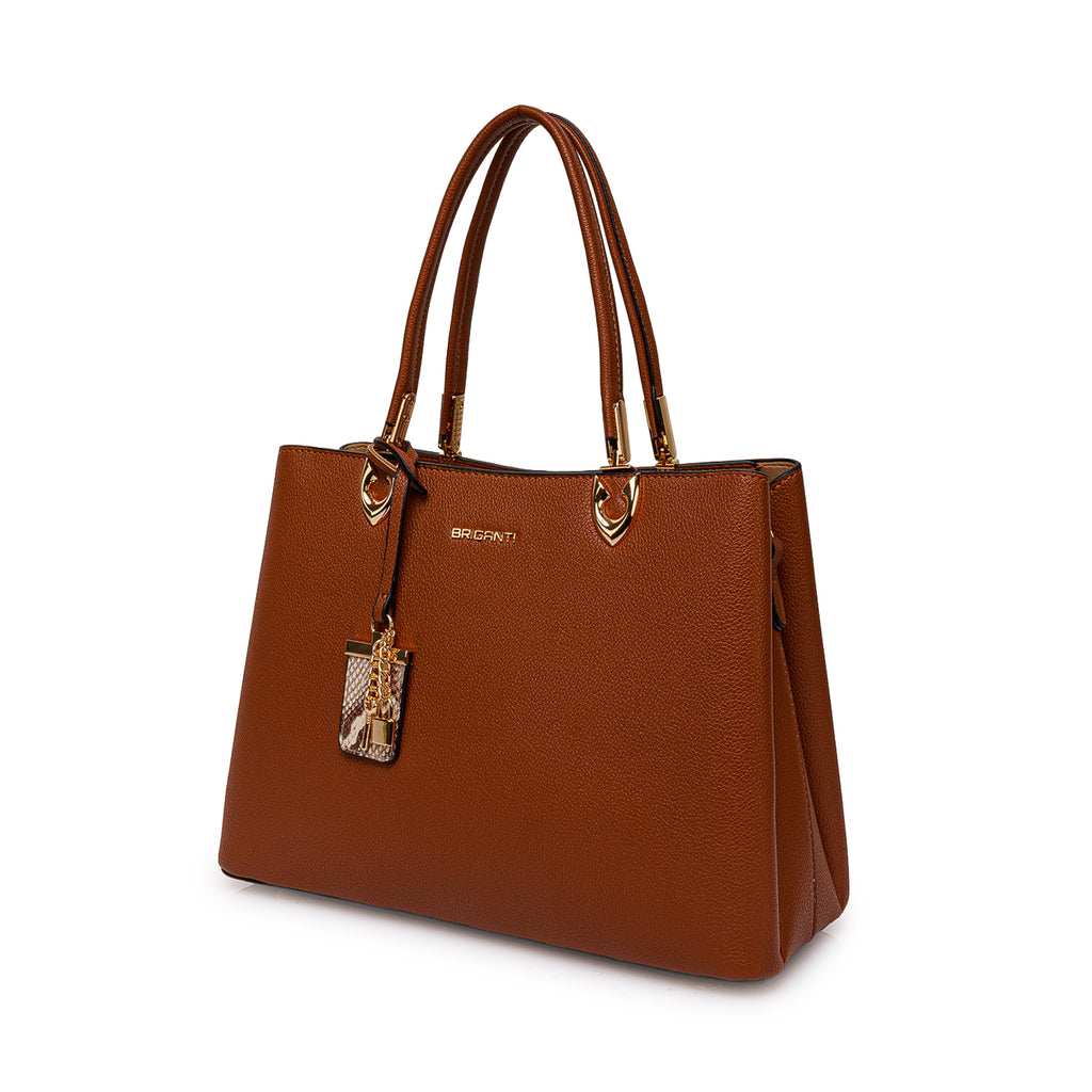 Cartera Briganti Satchel BRI-CS2602 Natural