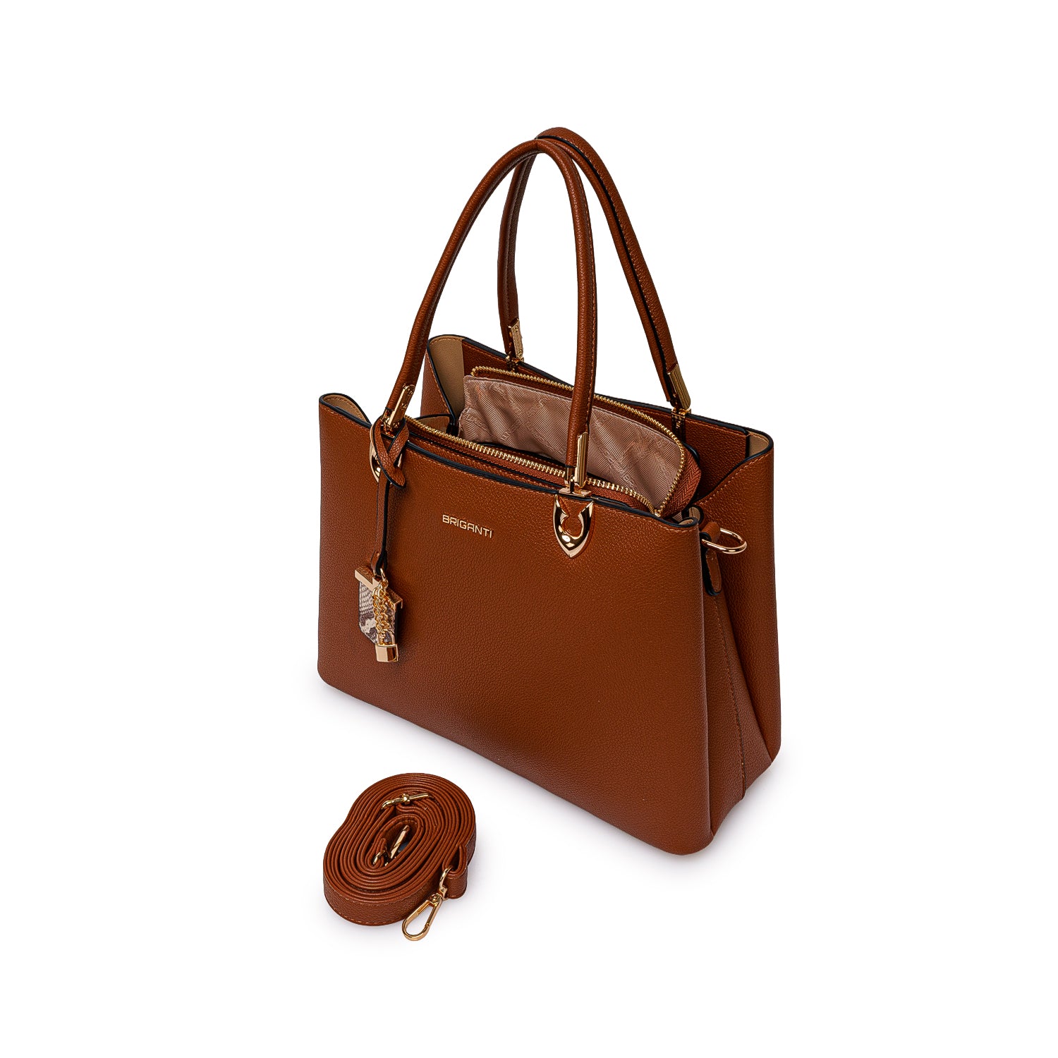 Cartera Briganti Satchel BRI-CS2602 Natural