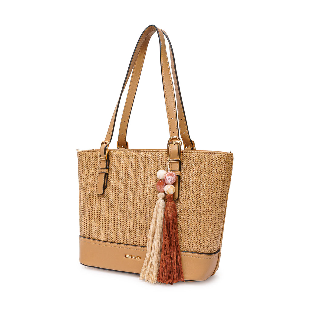 Cartera Briganti Satchel BRI-CS2604 Yute/Natural