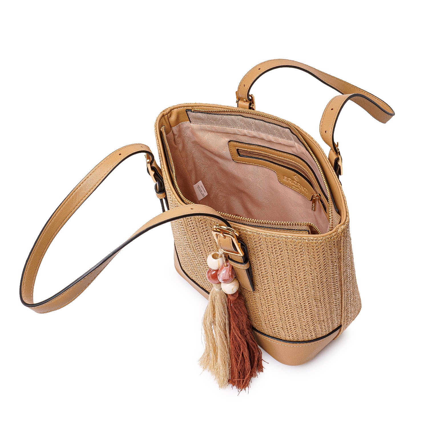 Cartera Briganti Satchel BRI-CS2604 Yute/Natural