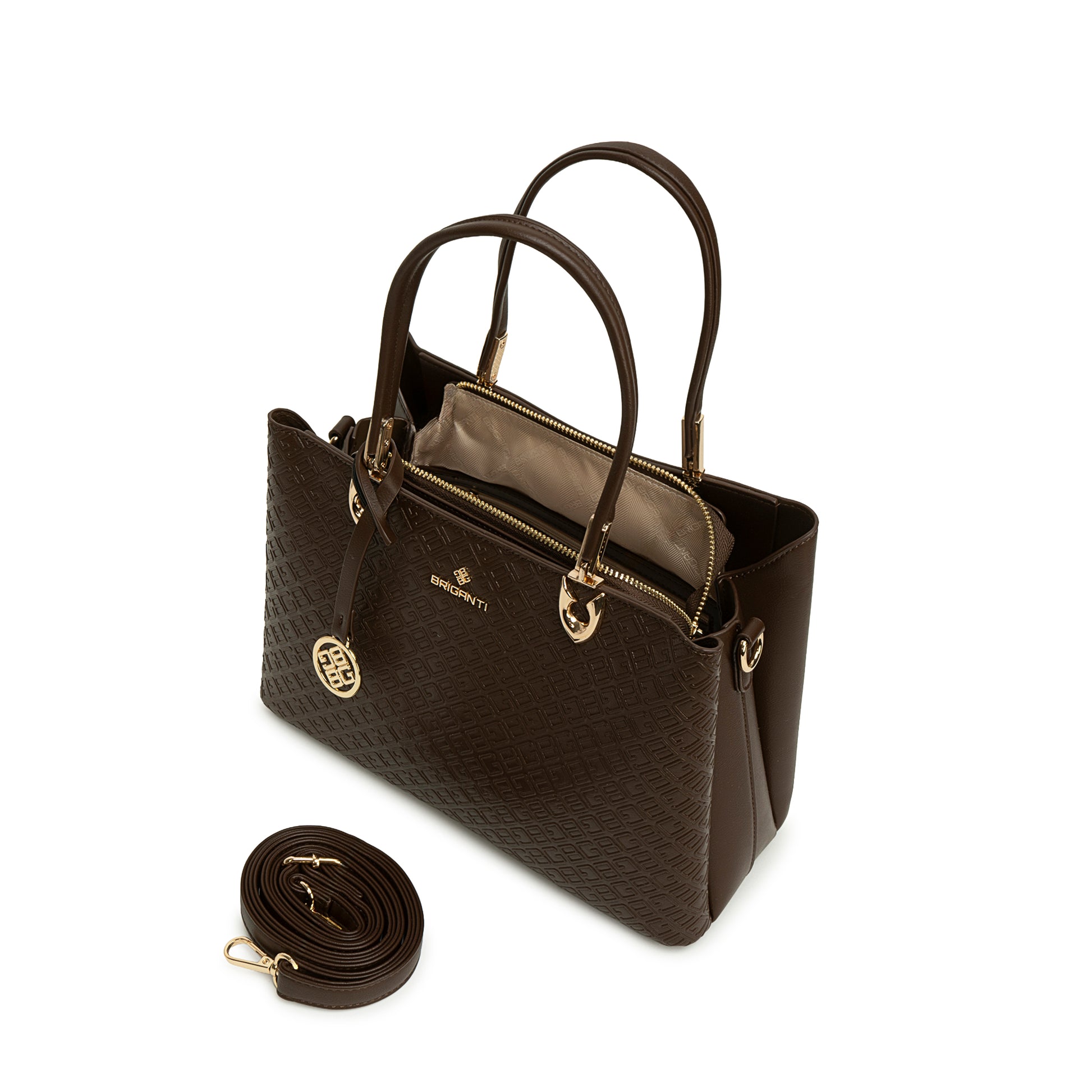Cartera Briganti Satchel BRI-CS2622 Marron