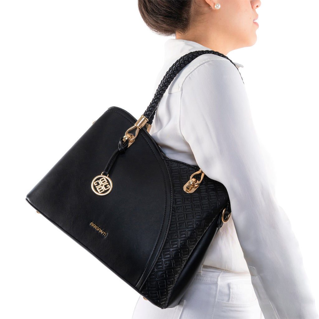 Cartera Briganti Satchel BRI-CS2624 Negro