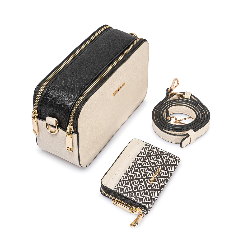 Morral Briganti Crossbody Bri-MO2507 Vainilla
